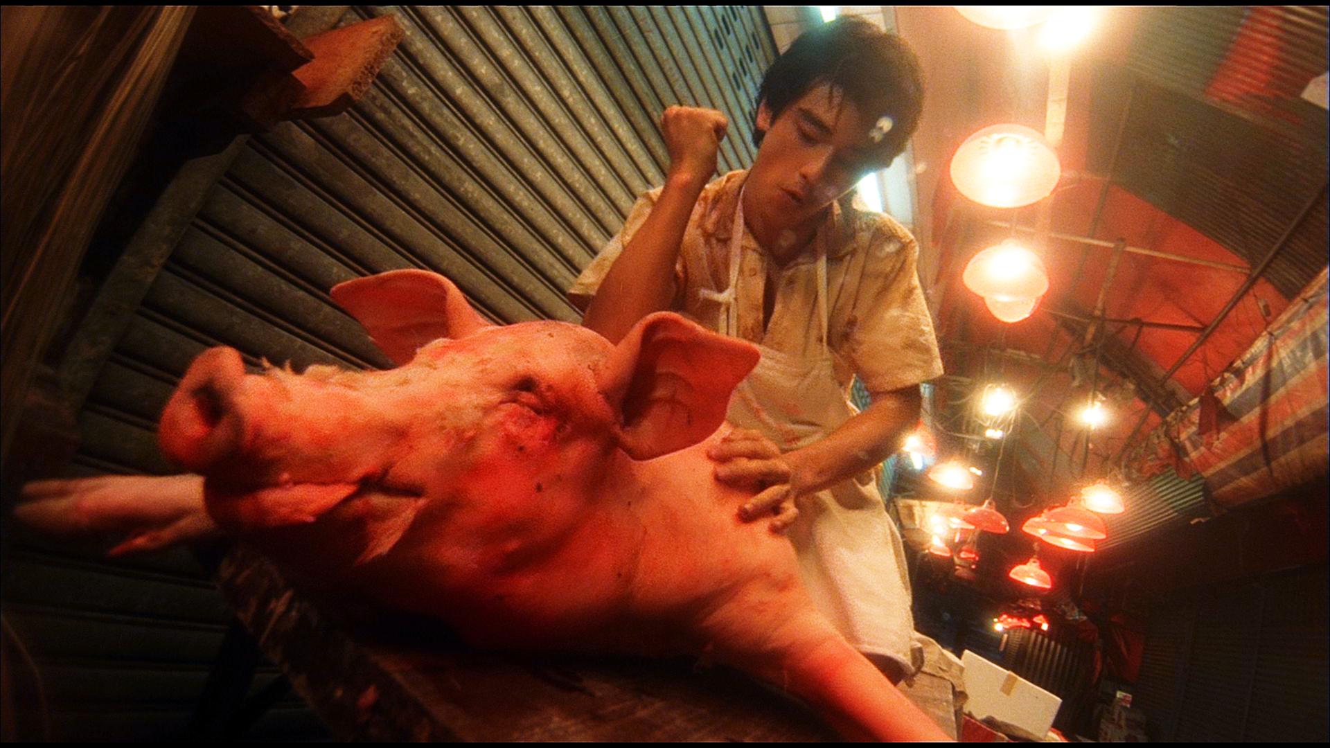 金城武在《墮落天使》演啞吧,沒有對白只有旁白。