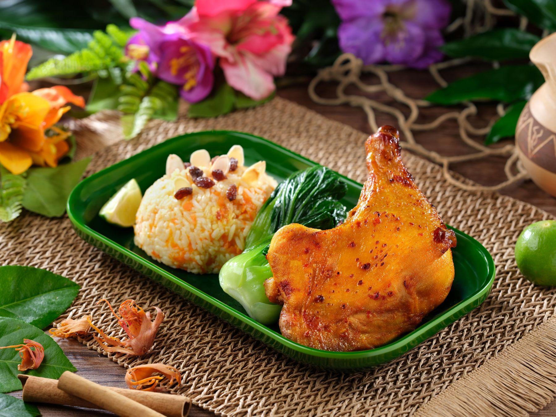 領航者烤雞腿配嫲嫲特色香飯 $160