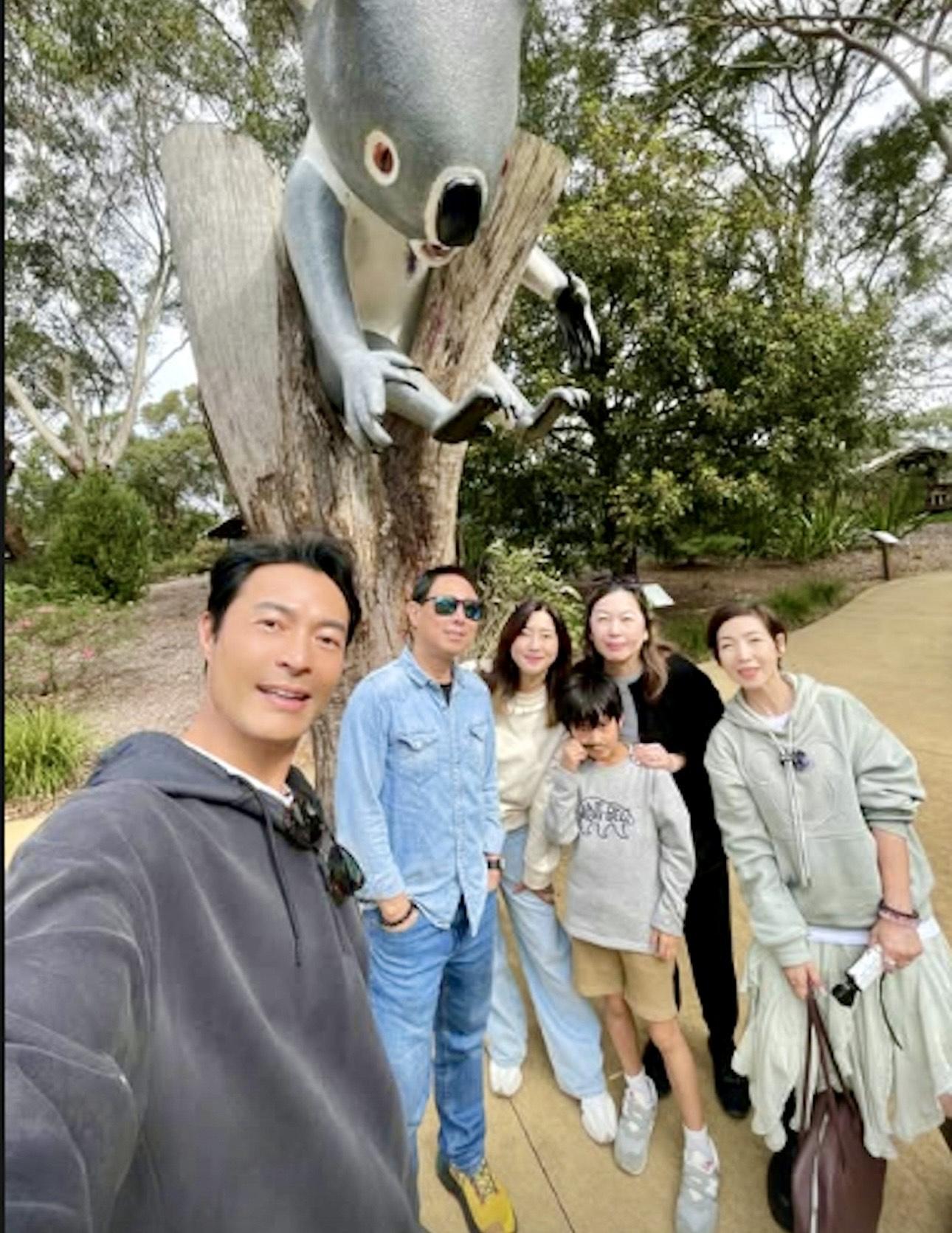 59歲黎芷珊孖舊愛張達倫一家旅行 。