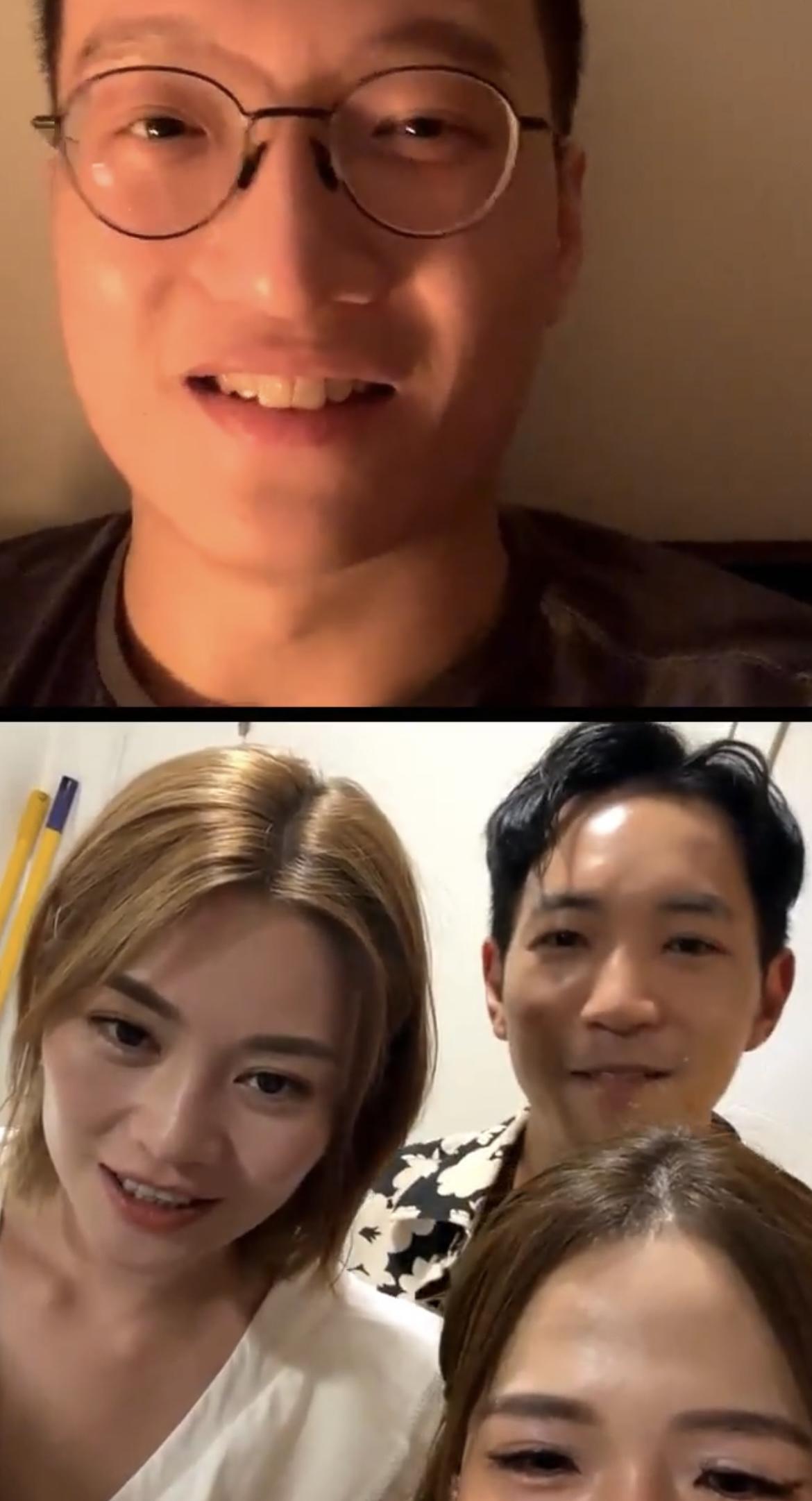 關嘉敏與Matthew在直播中表現非常合拍,不像在節目中般拘謹。