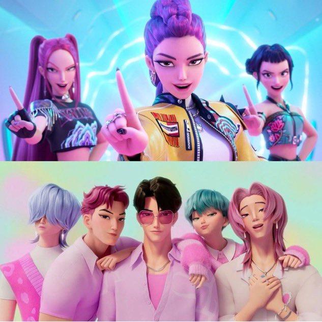 《k-pop 獵魔女團》本周終在Billboard成為雙料冠軍。