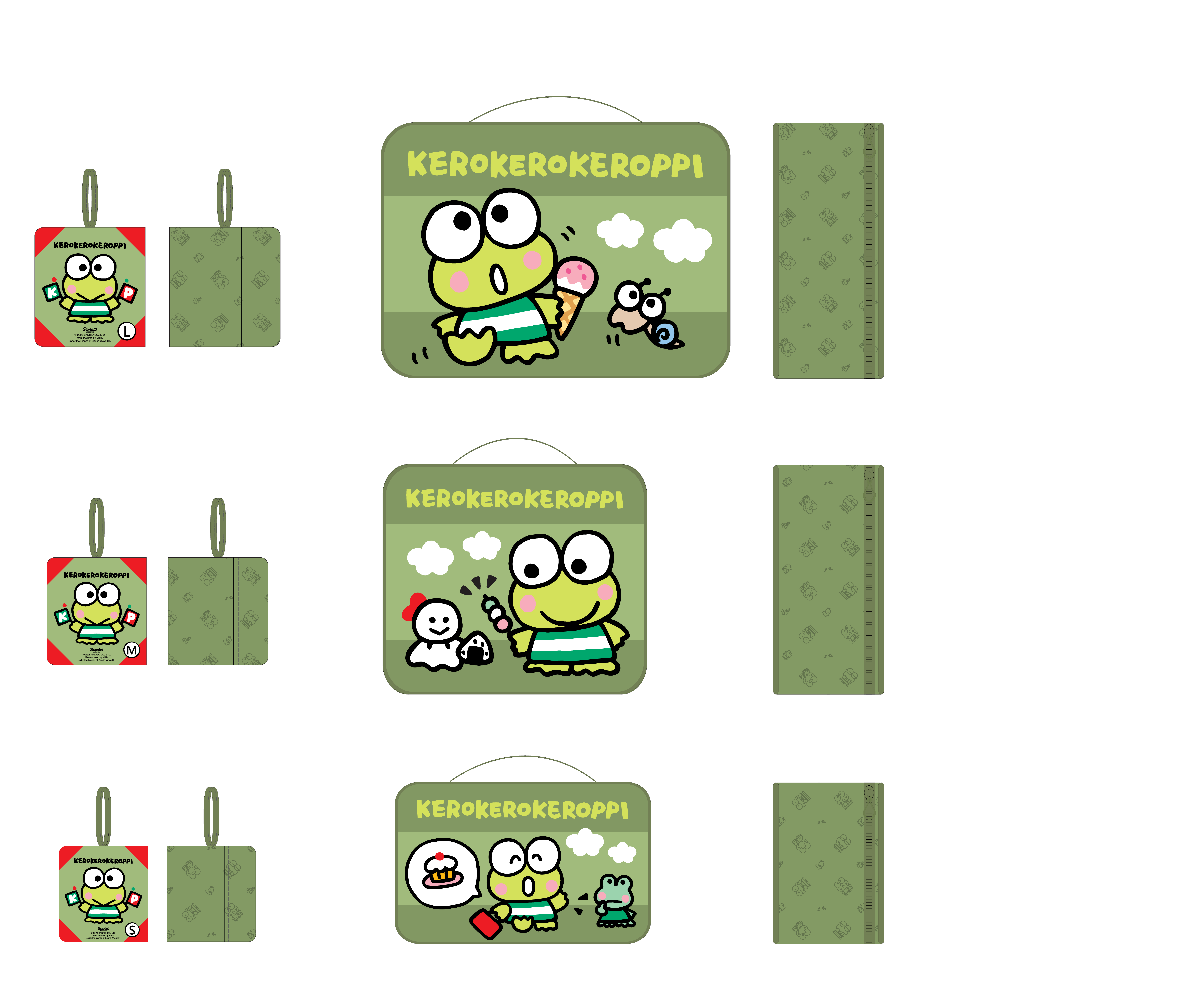 Kerokerokeroppi 可摺疊衣物收納袋套裝(3件裝)$280/件