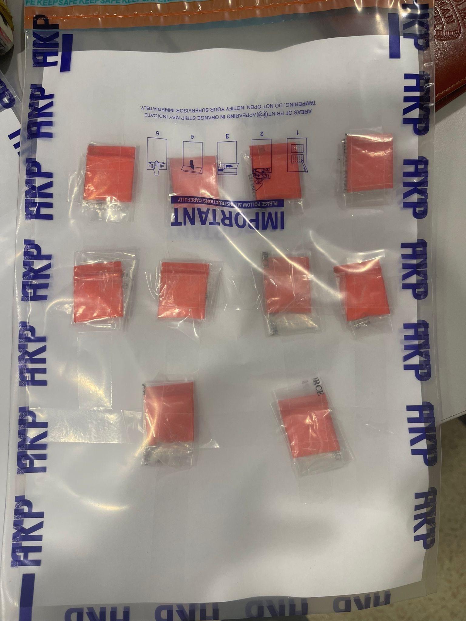 警方檢獲一批毒品。(警方圖片)