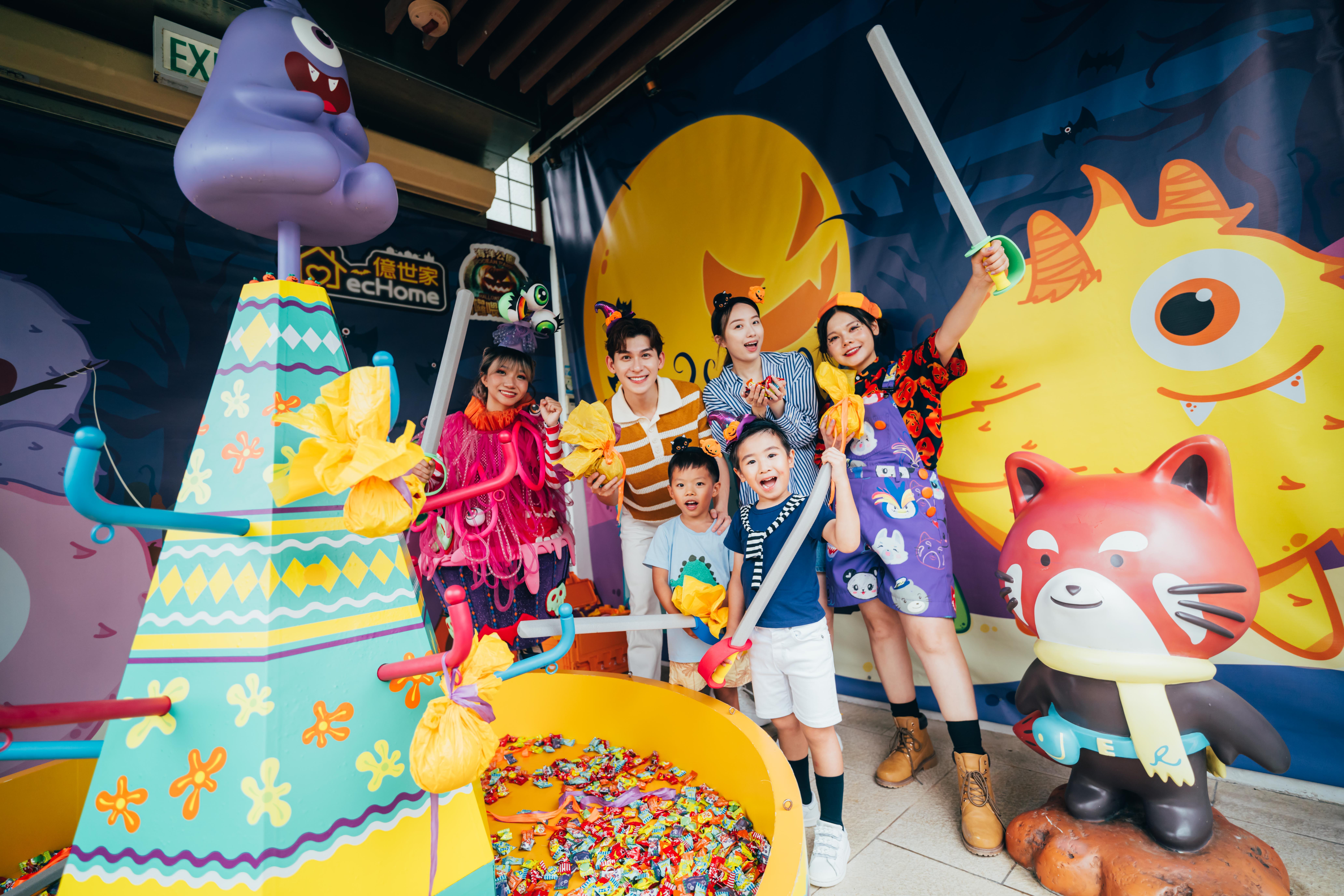 Panda Friends 角色會與趣怪的 monster 角色聯手送上節日 樂趣和大量美味糖果