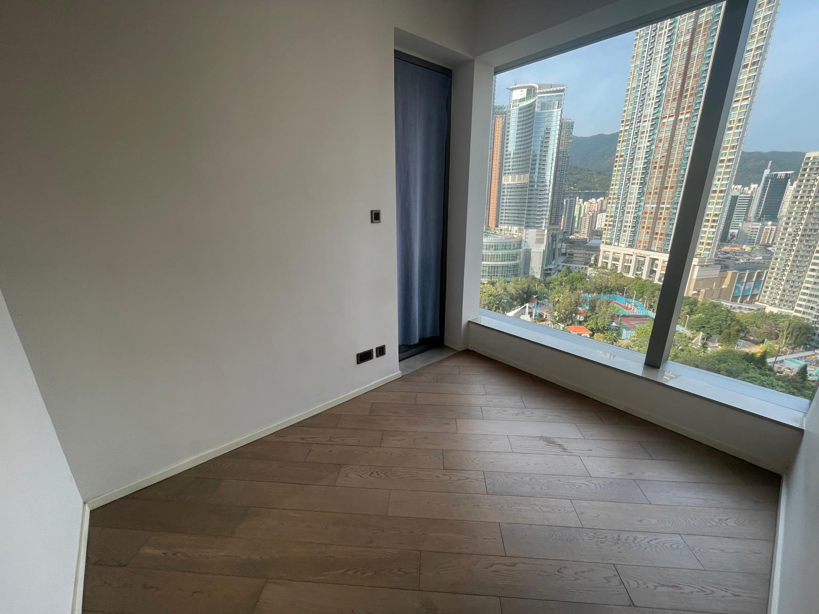 沽出的荃灣柏傲灣一房,睡房方正實用,市景景觀亦十分開揚。(代理提供)