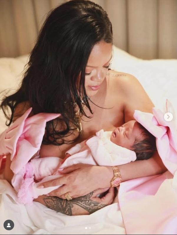 Rihanna今日公布第3胎出世,是一位女兒。