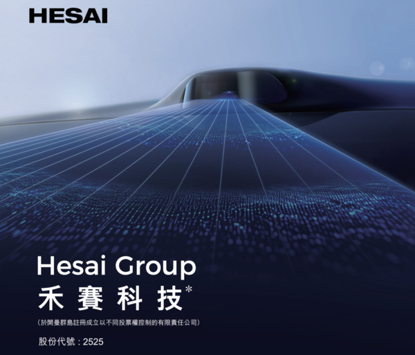 禾賽科技招股重要資料。(招股書截圖)