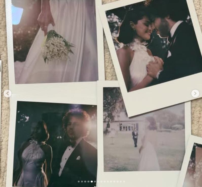 婚禮上,Selena Gomez與Benny Blanco有不少甜蜜互動。