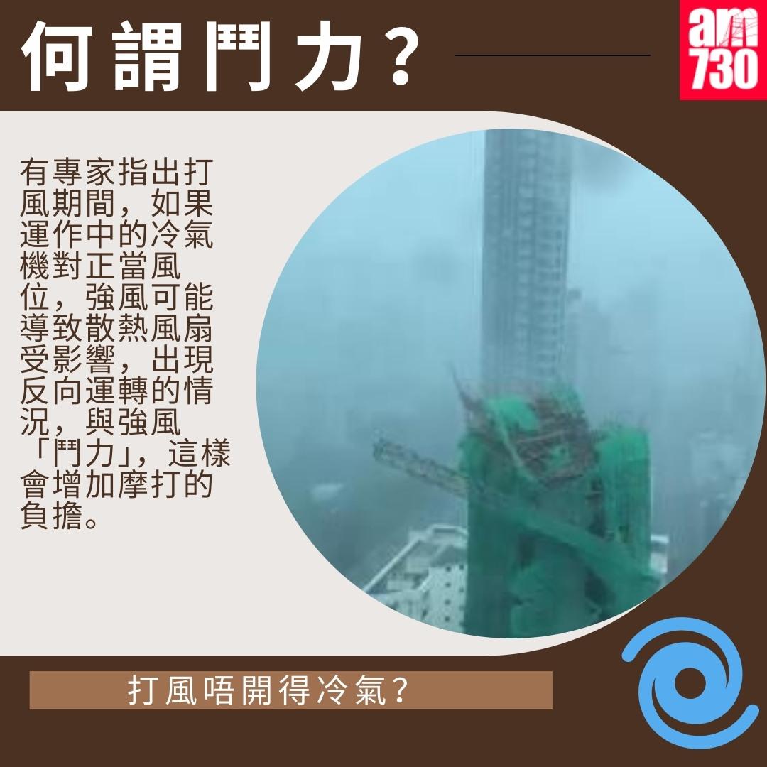 打風唔開得冷氣?|何謂鬥力?(am730製圖)