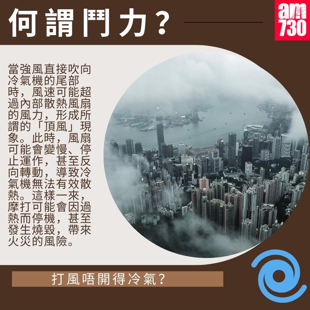 打風唔開得冷氣?|何謂鬥力?(am730製圖)