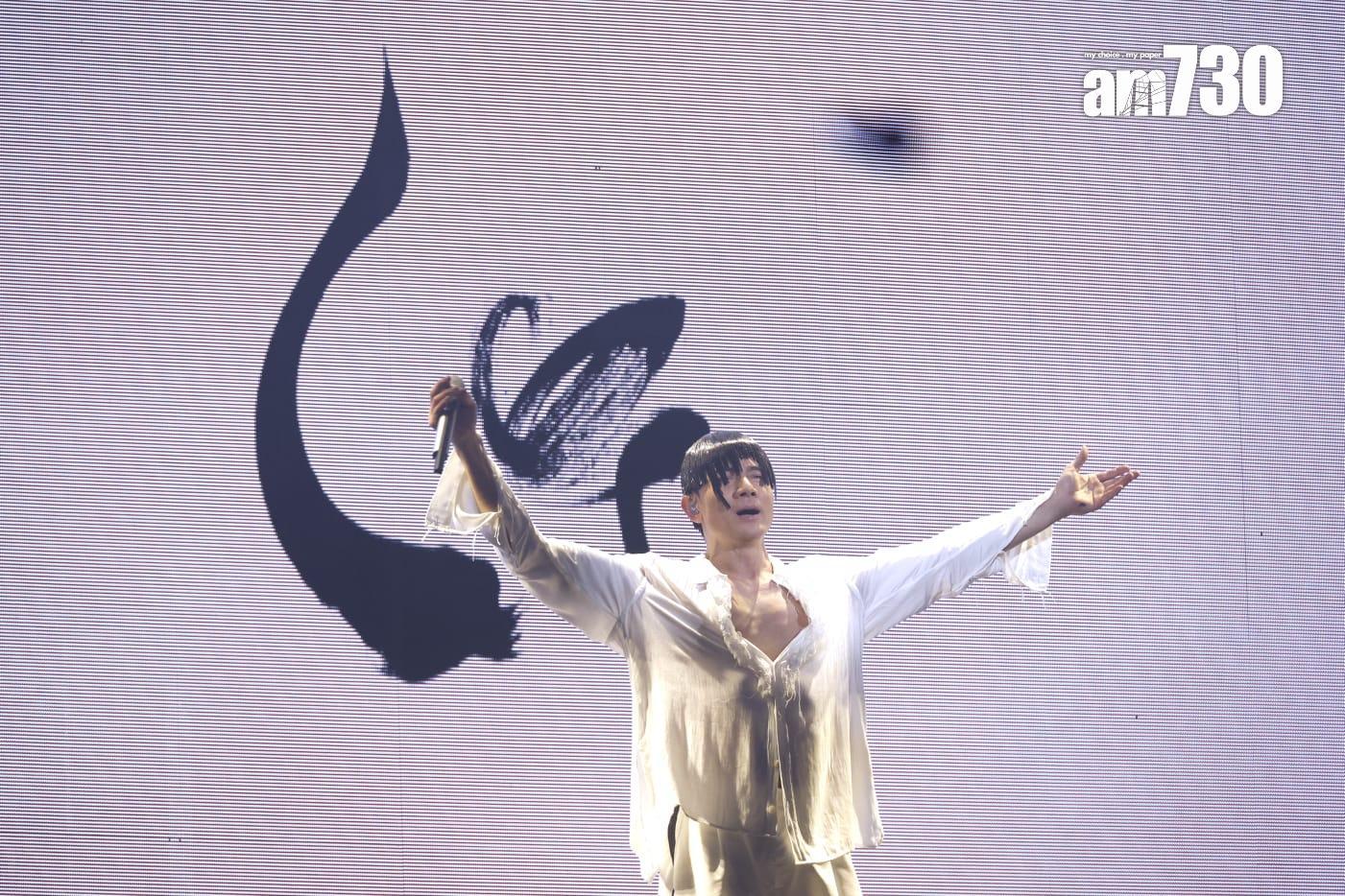 郭富城《ICONIC世界巡迴演唱會2024香港站》。(林俊源攝)