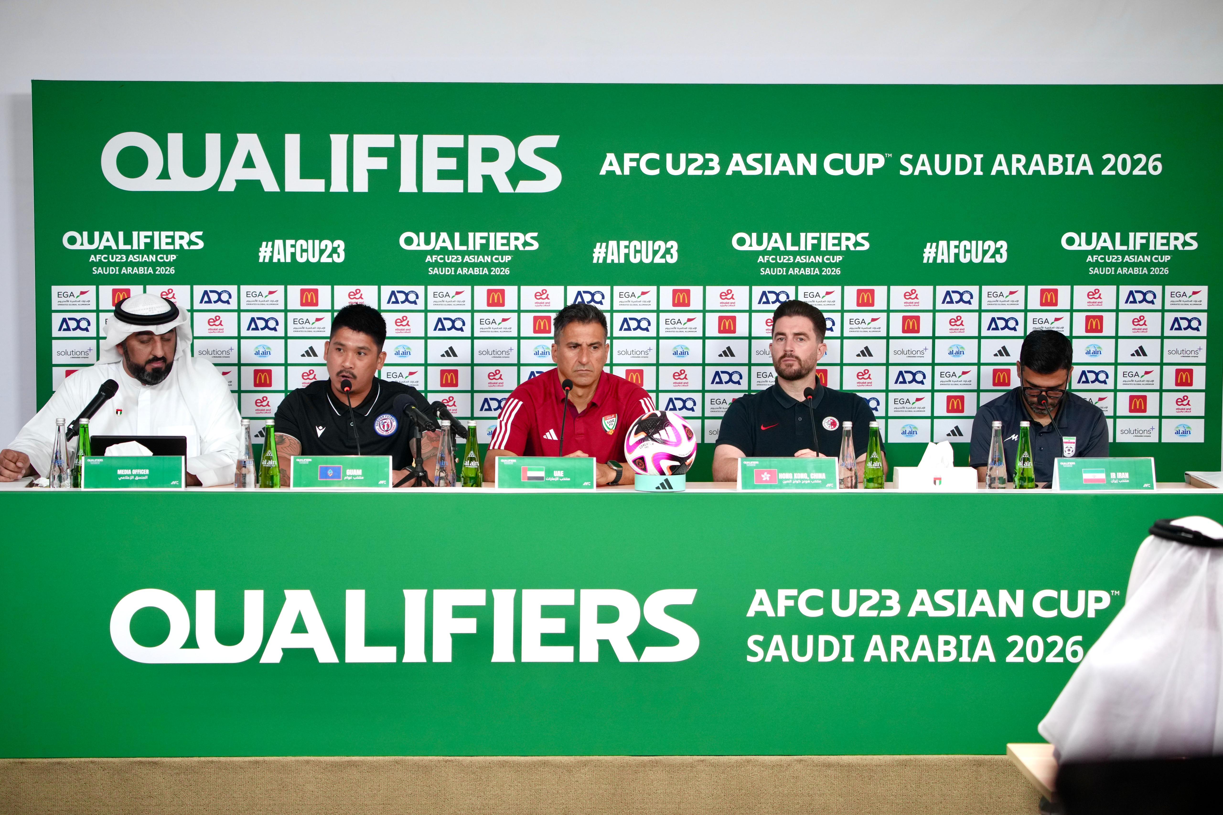 香港U22出戰亞洲U23錦標賽外圍賽。(香港足總圖片)