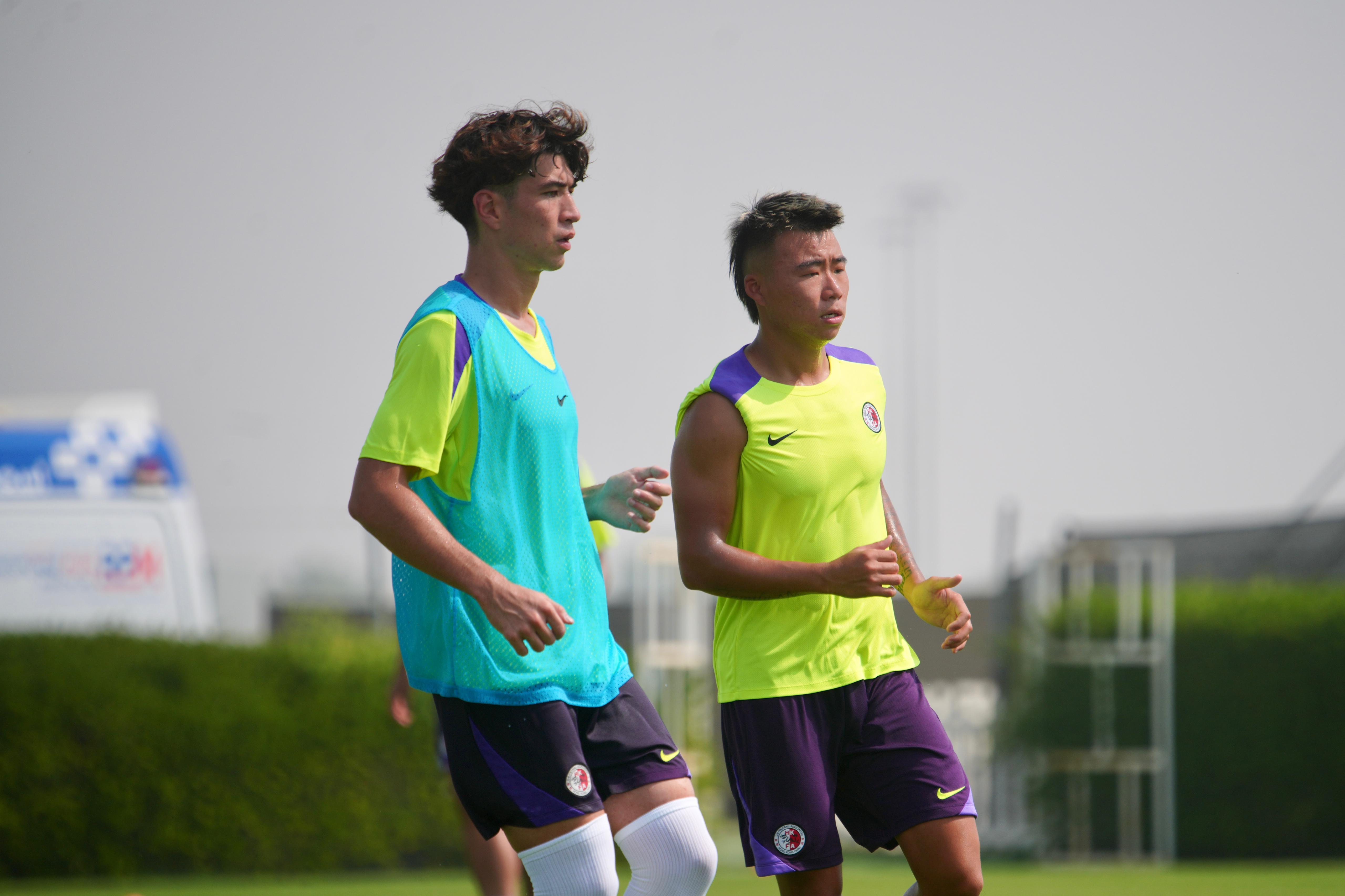 香港U22出戰亞洲U23錦標賽外圍賽。(香港足總圖片)