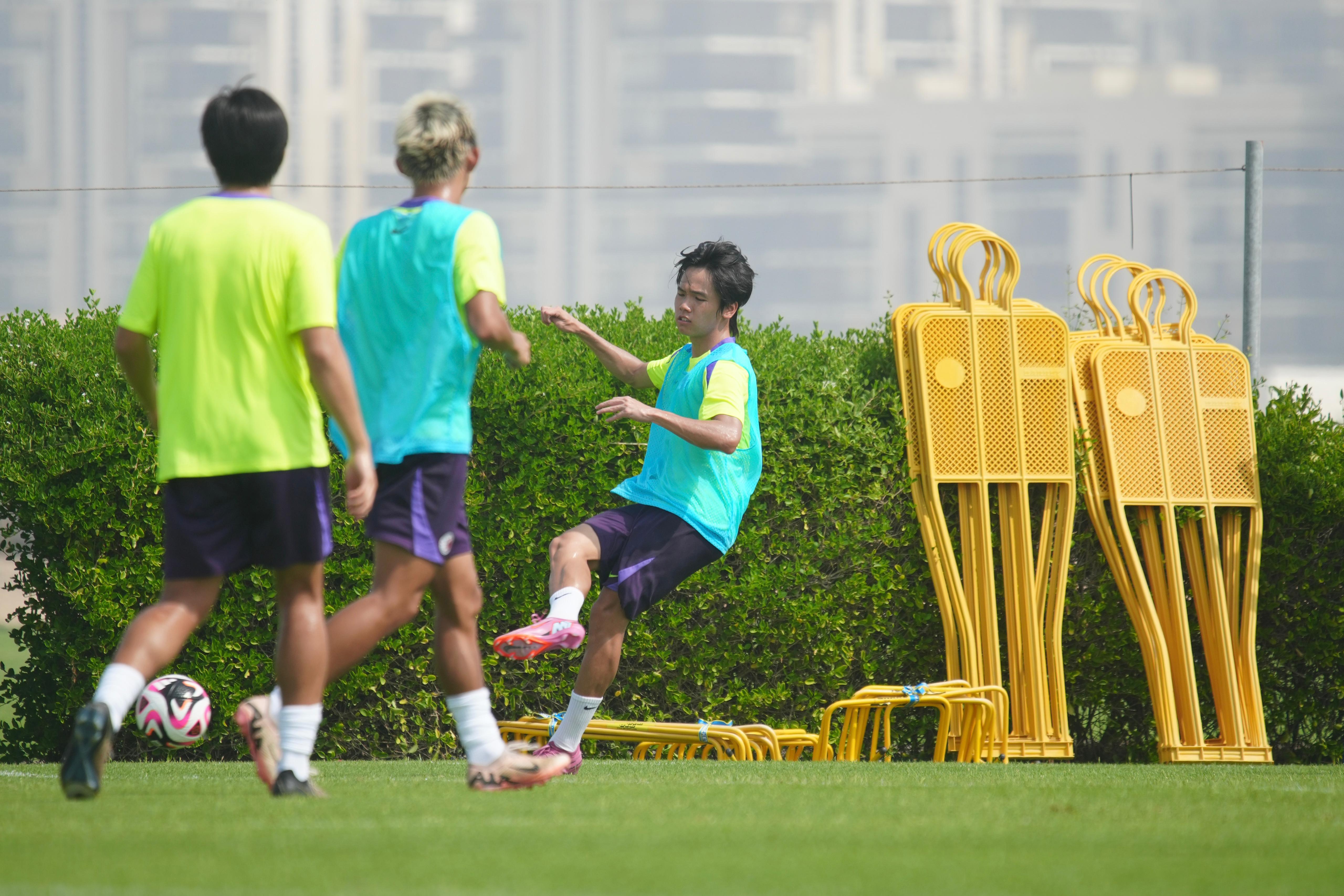 香港U22出戰亞洲U23錦標賽外圍賽。(香港足總圖片)