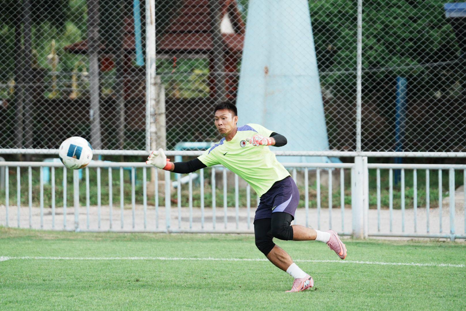 香港隊門將葉鴻輝。(香港足總圖片)