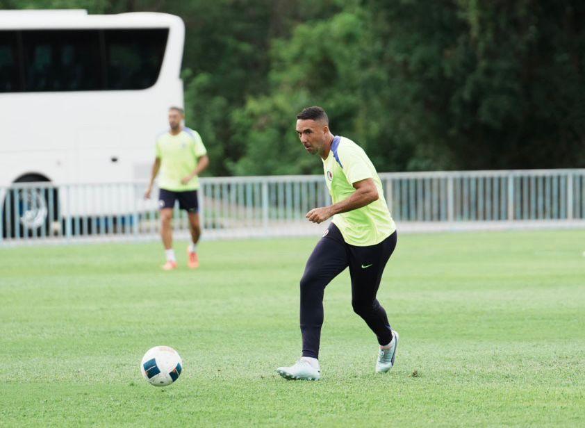 香港隊代表費蘭度。(香港足總圖片)