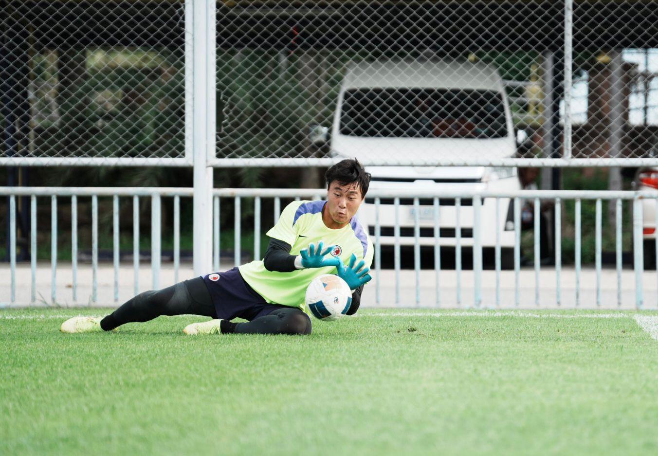 香港隊門將謝家榮。(香港足總圖片)