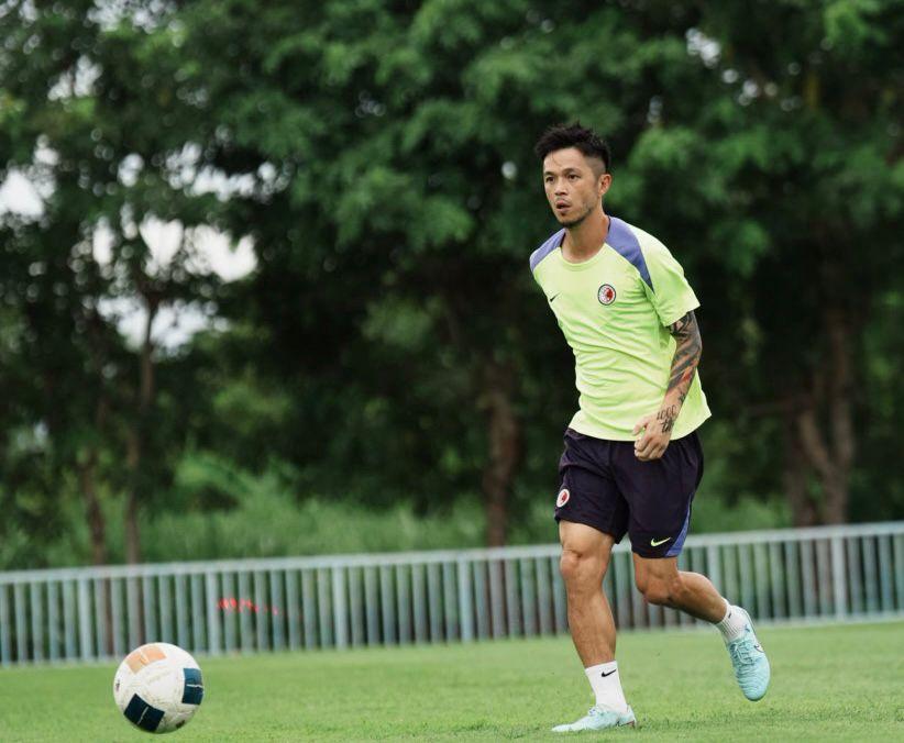 香港隊代表陳肇鈞。(香港足總圖片)