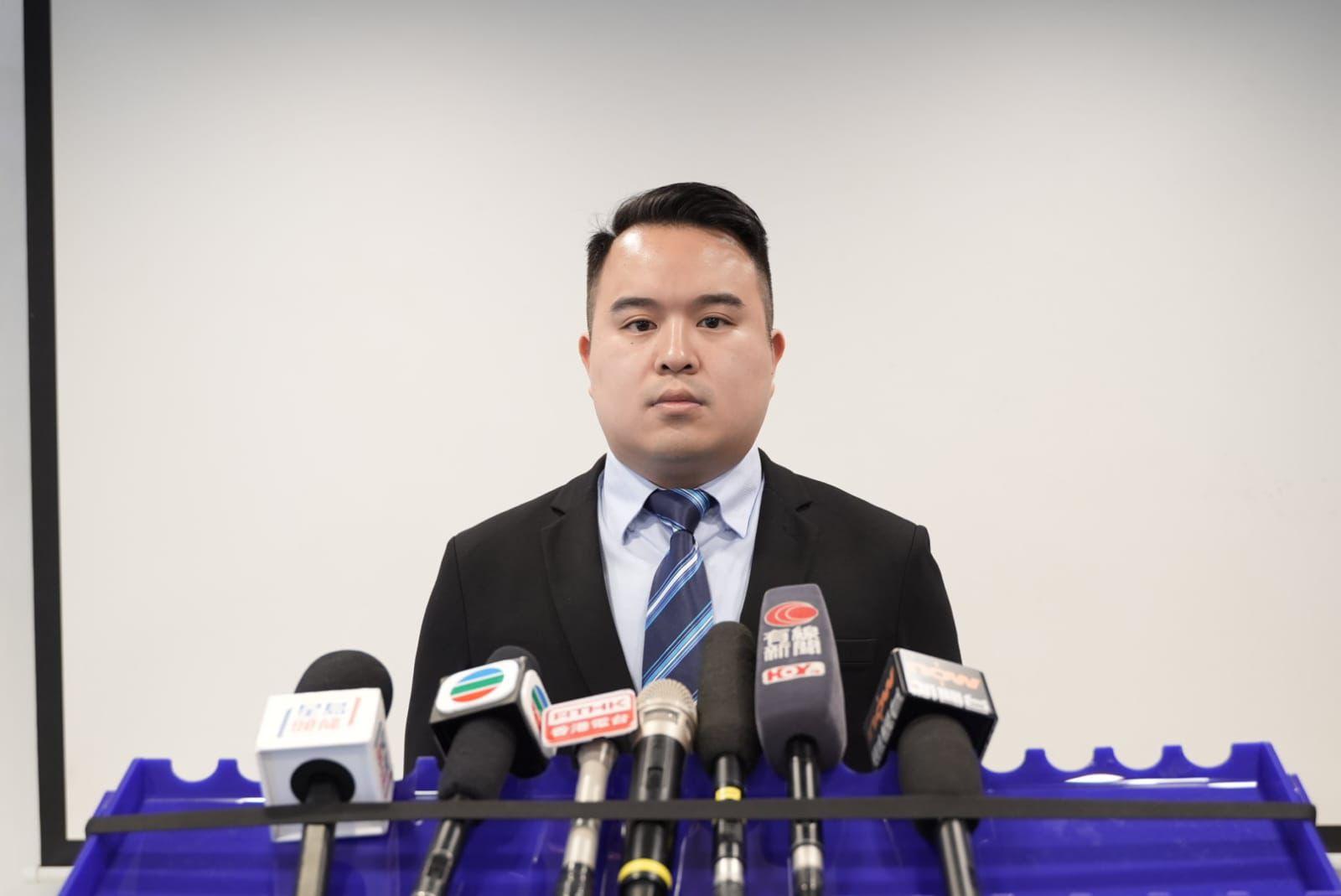 東區警區刑事調查隊第七隊高級督察梁涇文交代案情