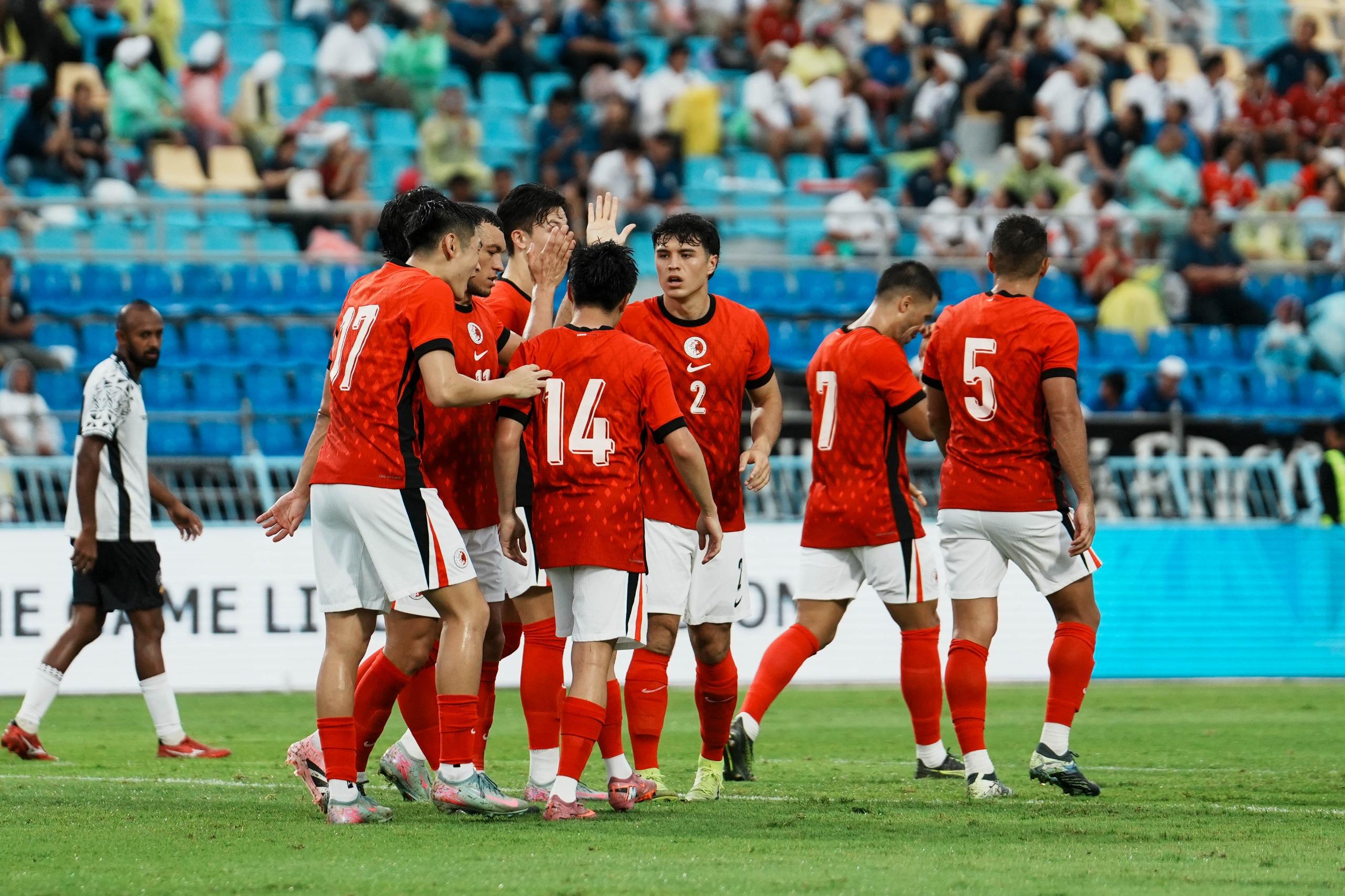 泰皇盃|香港大勝斐濟。(HKFA)