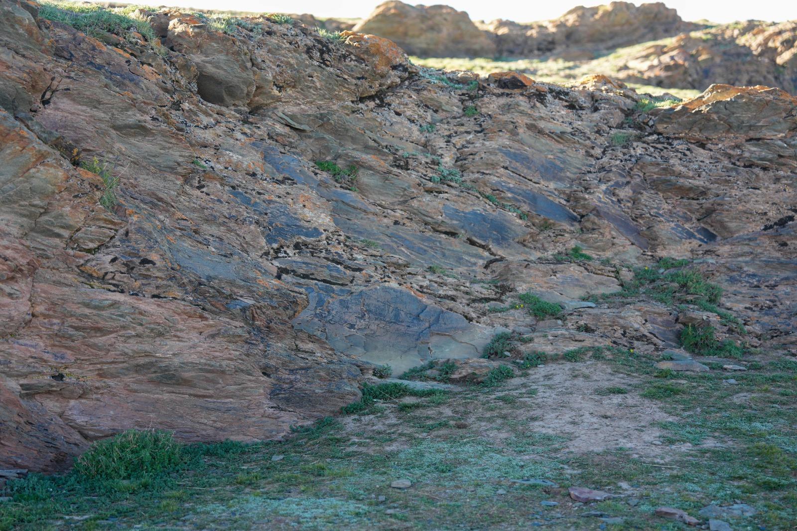秦代石刻,定名為「尕日塘秦刻石」。(新華社)