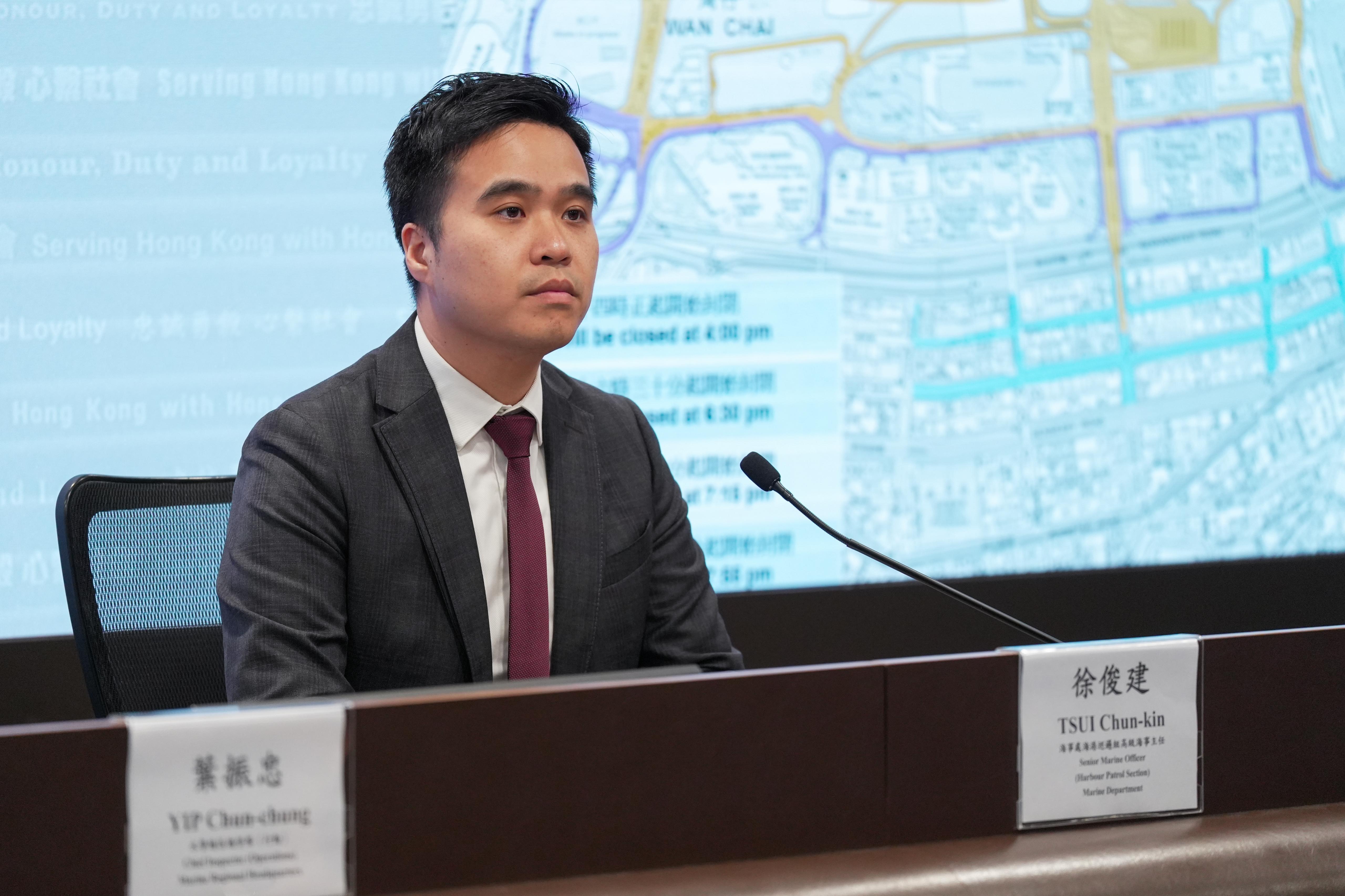 海事處海港巡邏組高級海事主任徐俊建。