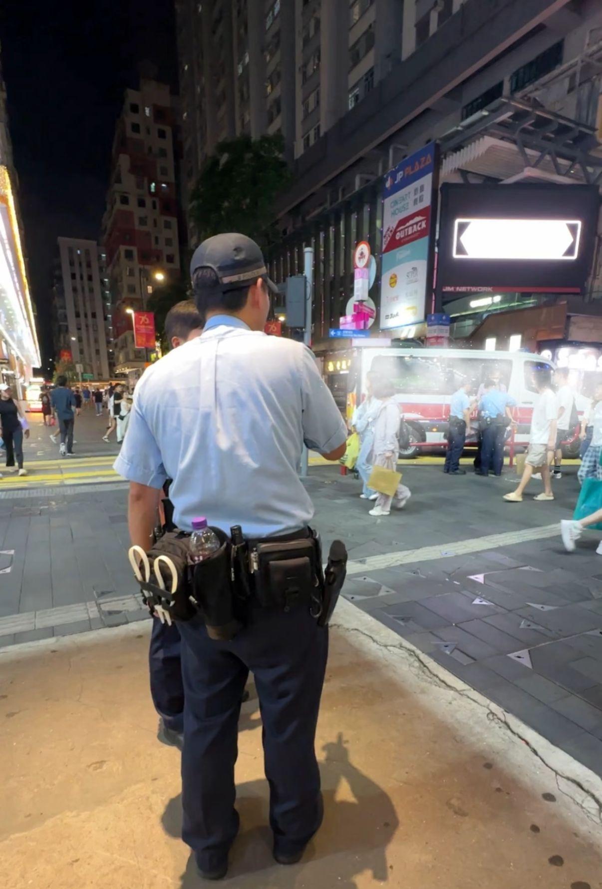 銅鑼灣街頭發生當眾熊抱非禮案。(小紅書圖片)