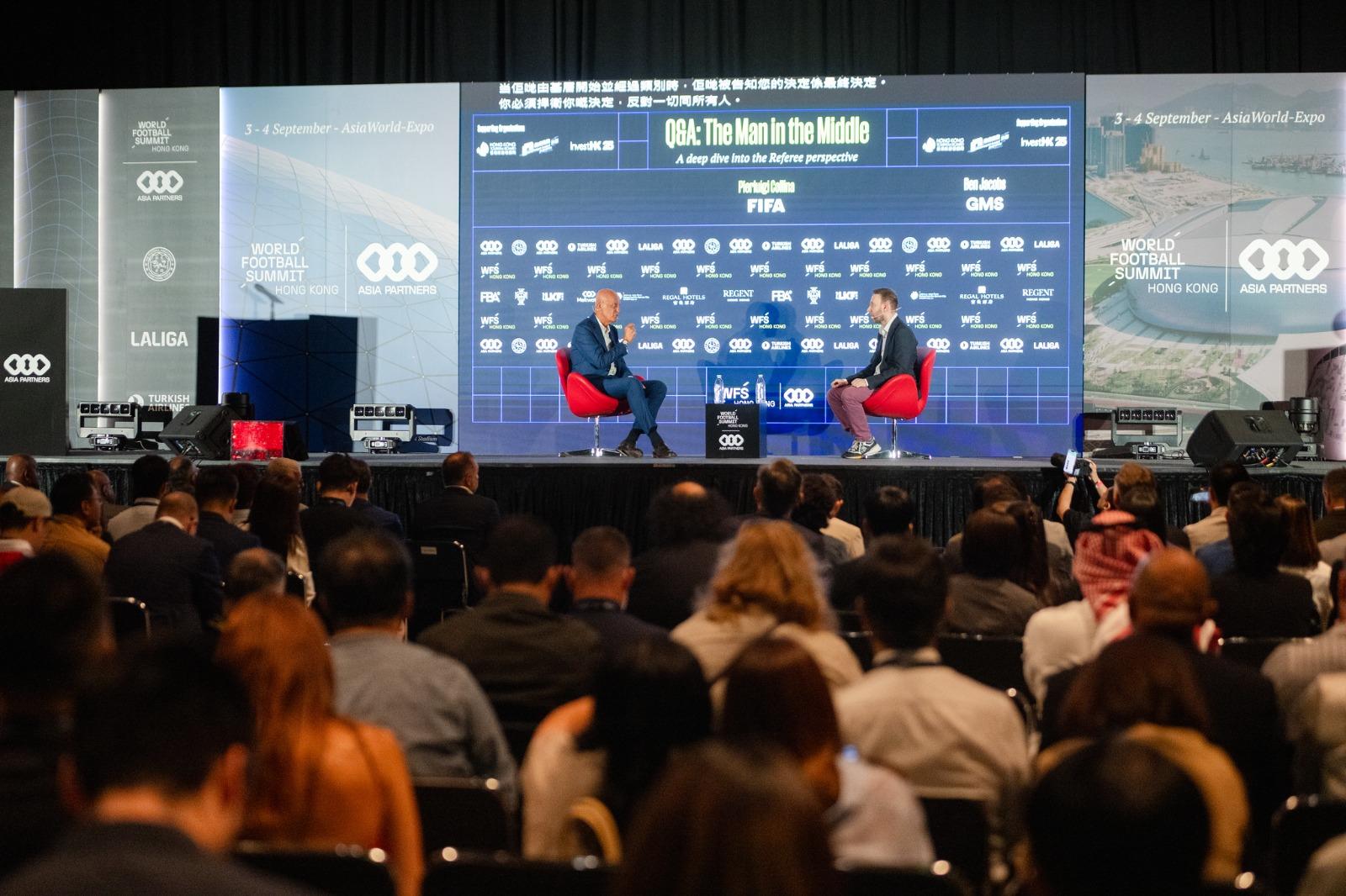 國際體育會議「世界足球峰會」一連兩日在亞洲國際博覽館舉行。(旅發局提供)