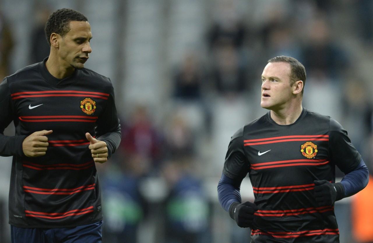 朗尼(Wayne Rooney)與里奧費迪南在曼聯合作多年。(資料圖片)