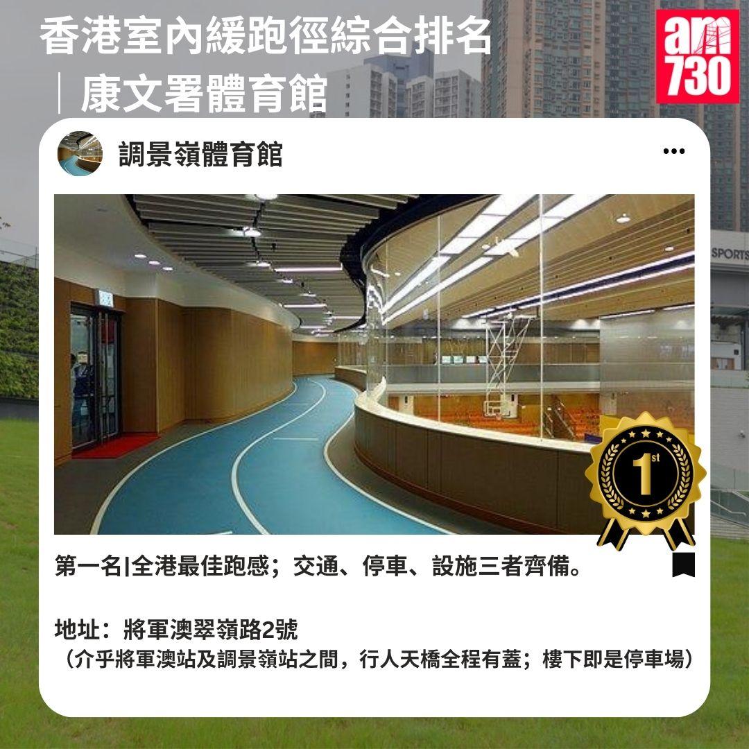 香港室內緩跑徑綜合排名|康文署體育館