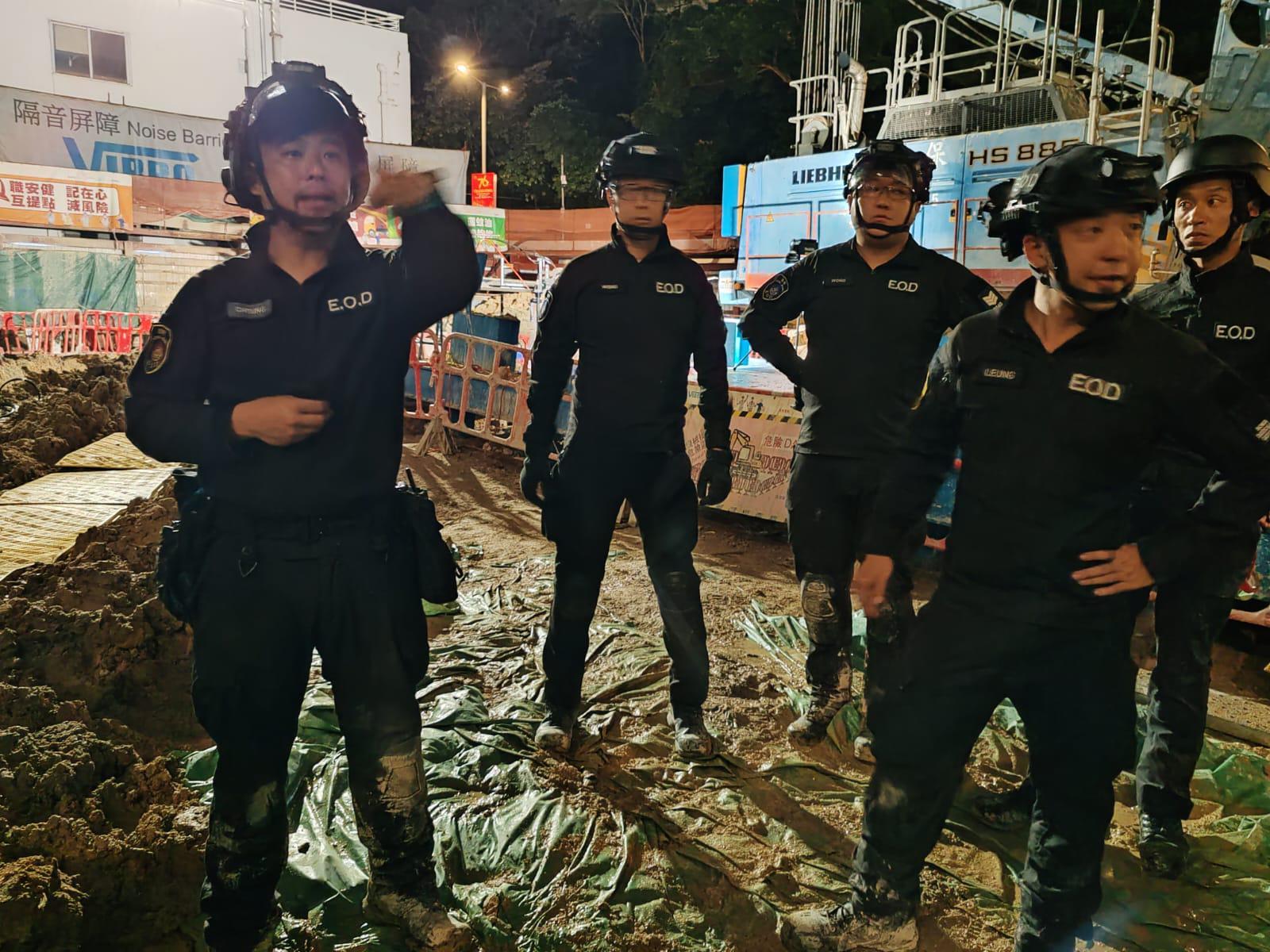 鰂魚涌濱海街16至22號地盤發現第二次世界大戰時的空投炸彈