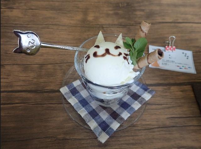 貓咖啡廳「かごにゃん」提供的餐點 。(互聯網)