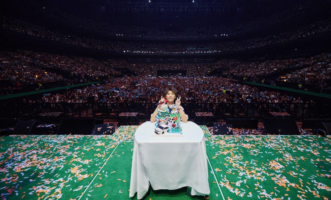 洪嘉豪去年在《Kaho Live 2024》澳門演唱會與樂迷慶生。