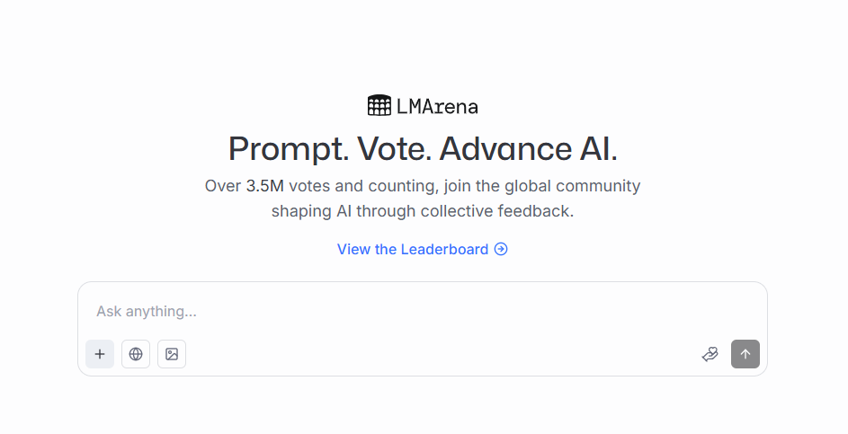 LMArena可說是試用AI的最佳平台。