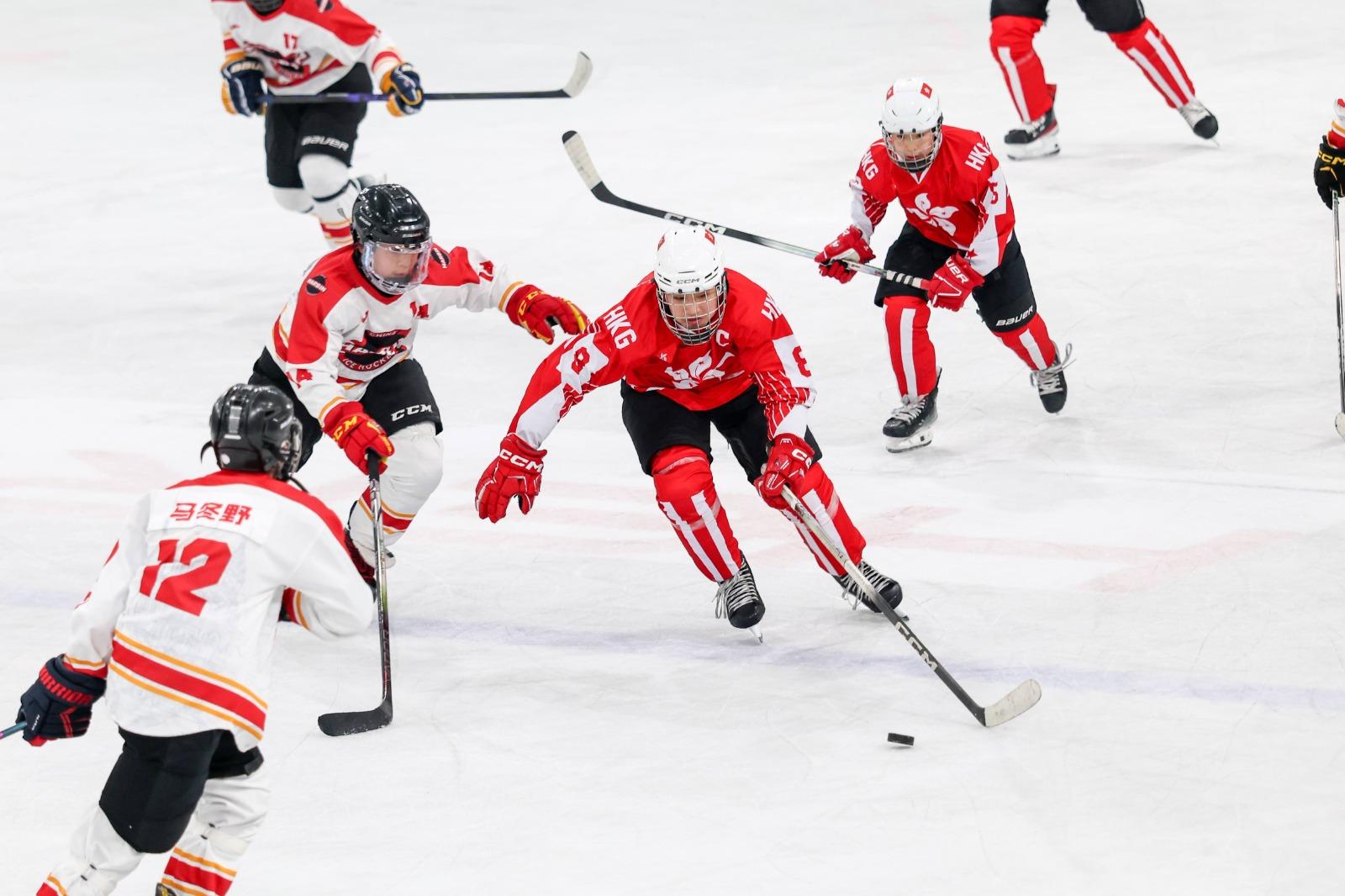 冰球|香港隊出戰U14全國冰球賽摘亞軍。