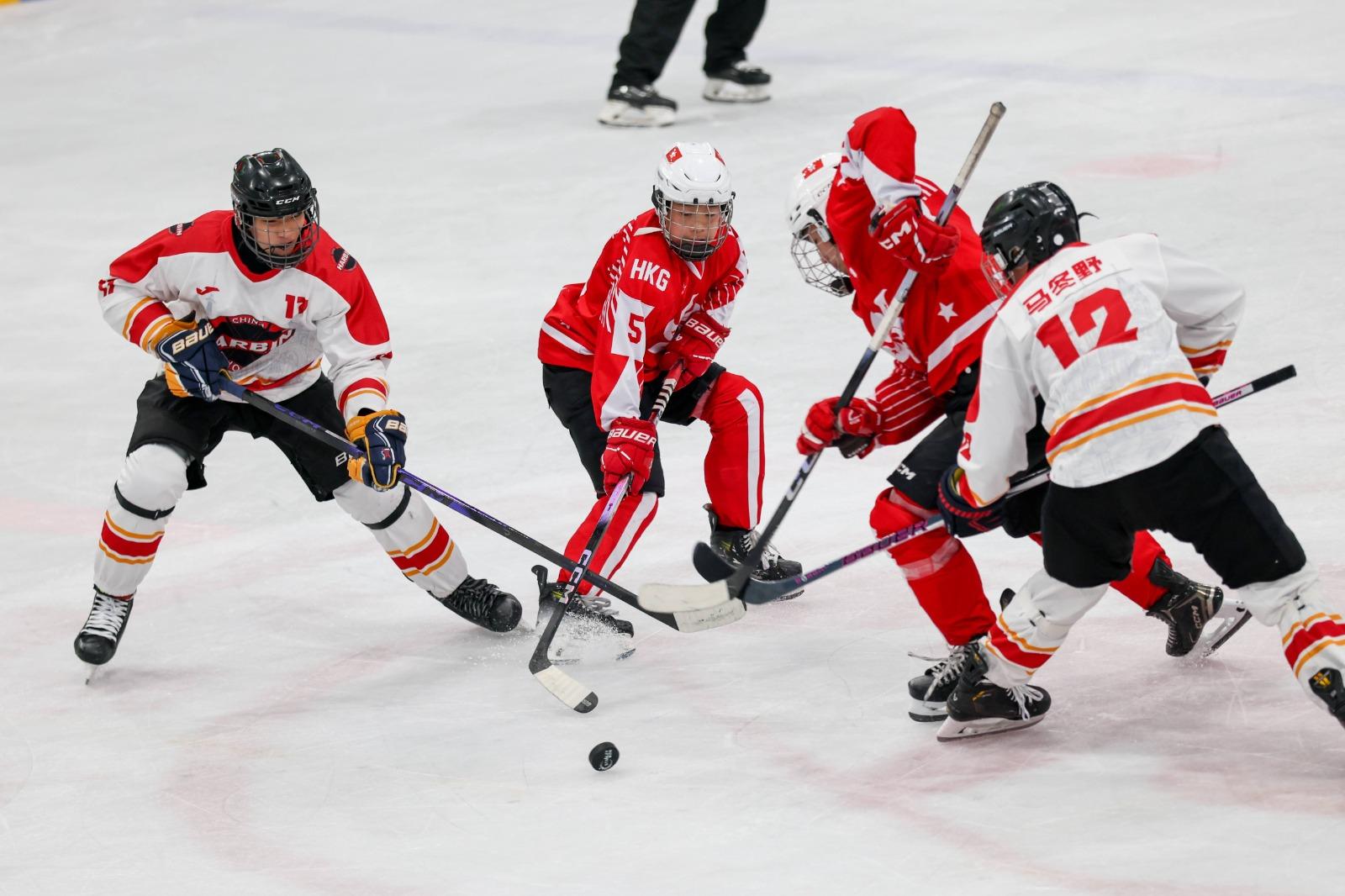 冰球|香港隊出戰U14全國冰球賽摘亞軍。