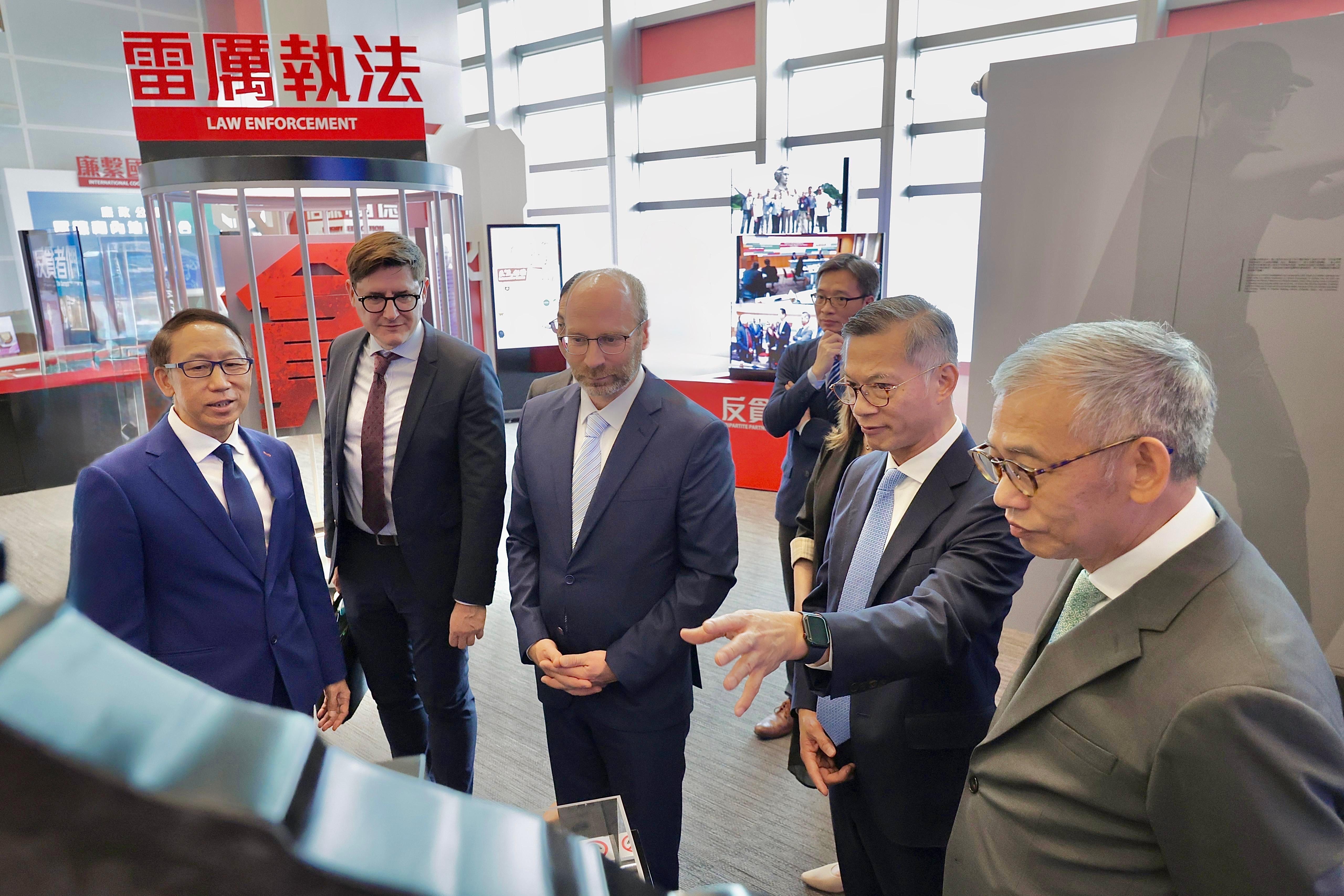 廉署與匈牙利反貪機構交換合作諒解備忘錄。(廉署提供)