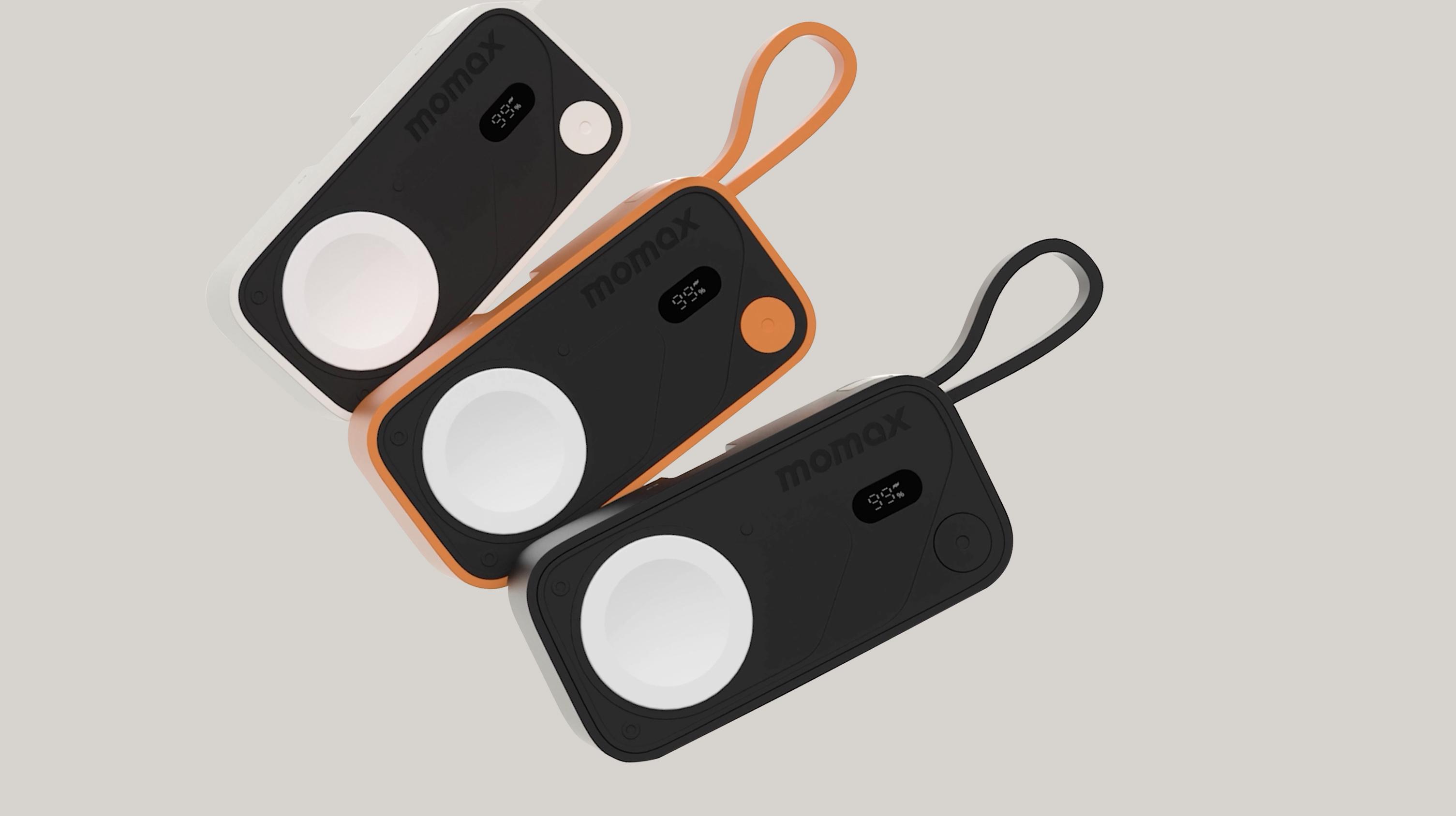 Momax 1-Power X Pro Mini+ 5000mAh 3合1流動電源可同時為Apple Watch充電。