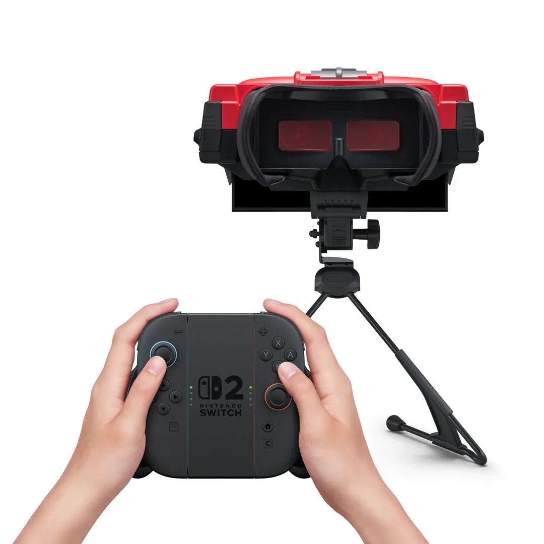 Virtual Boy – Nintendo Classics可將主機放在眼鏡內並以Joy-Con 2操控。
