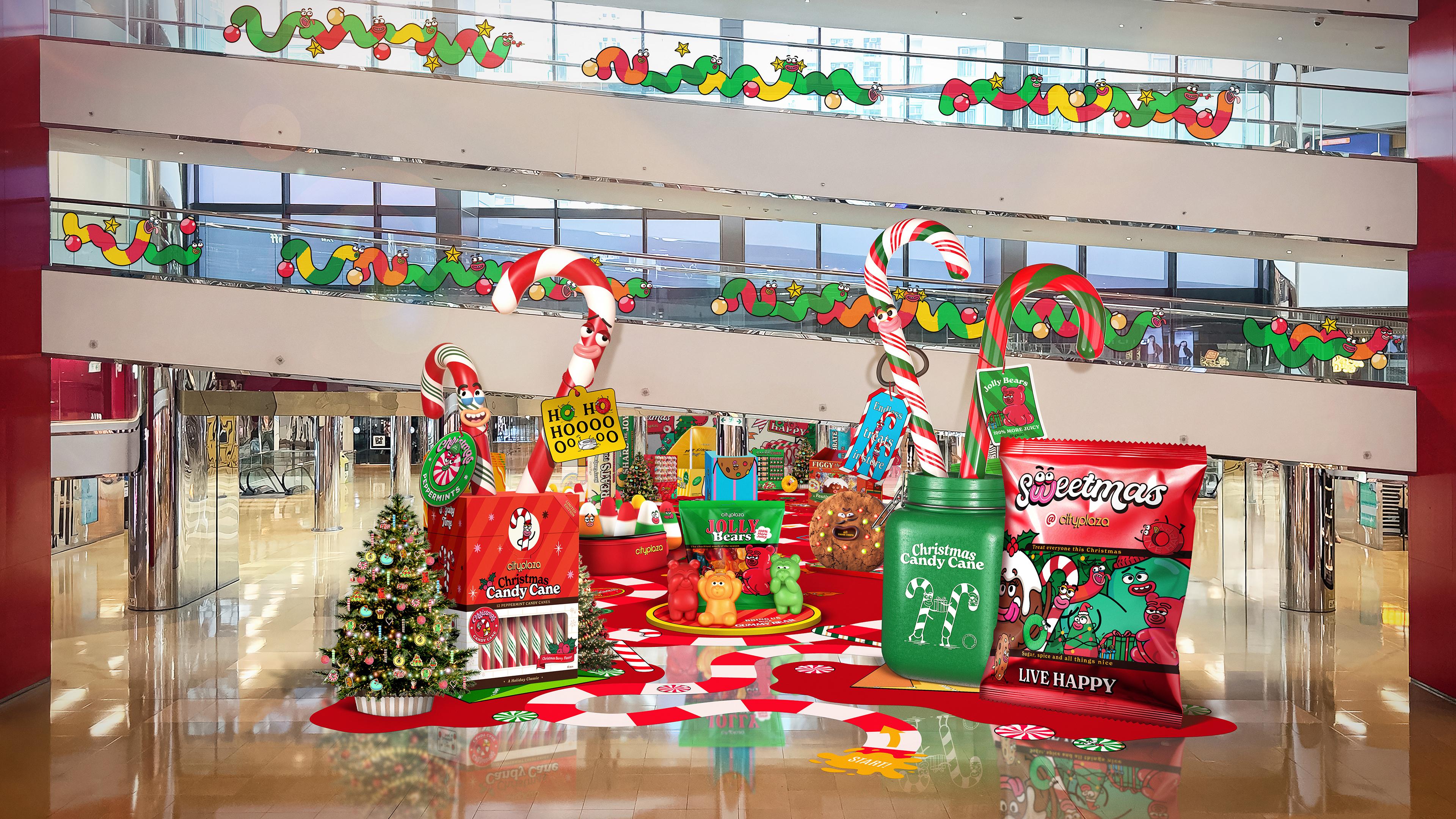 8米的紅白條紋「士的糖」