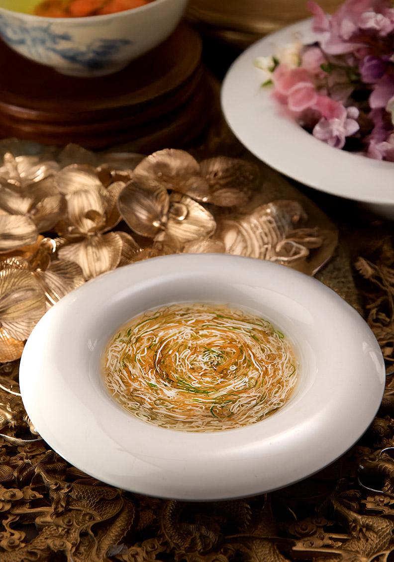 松茸文絲豆腐羹