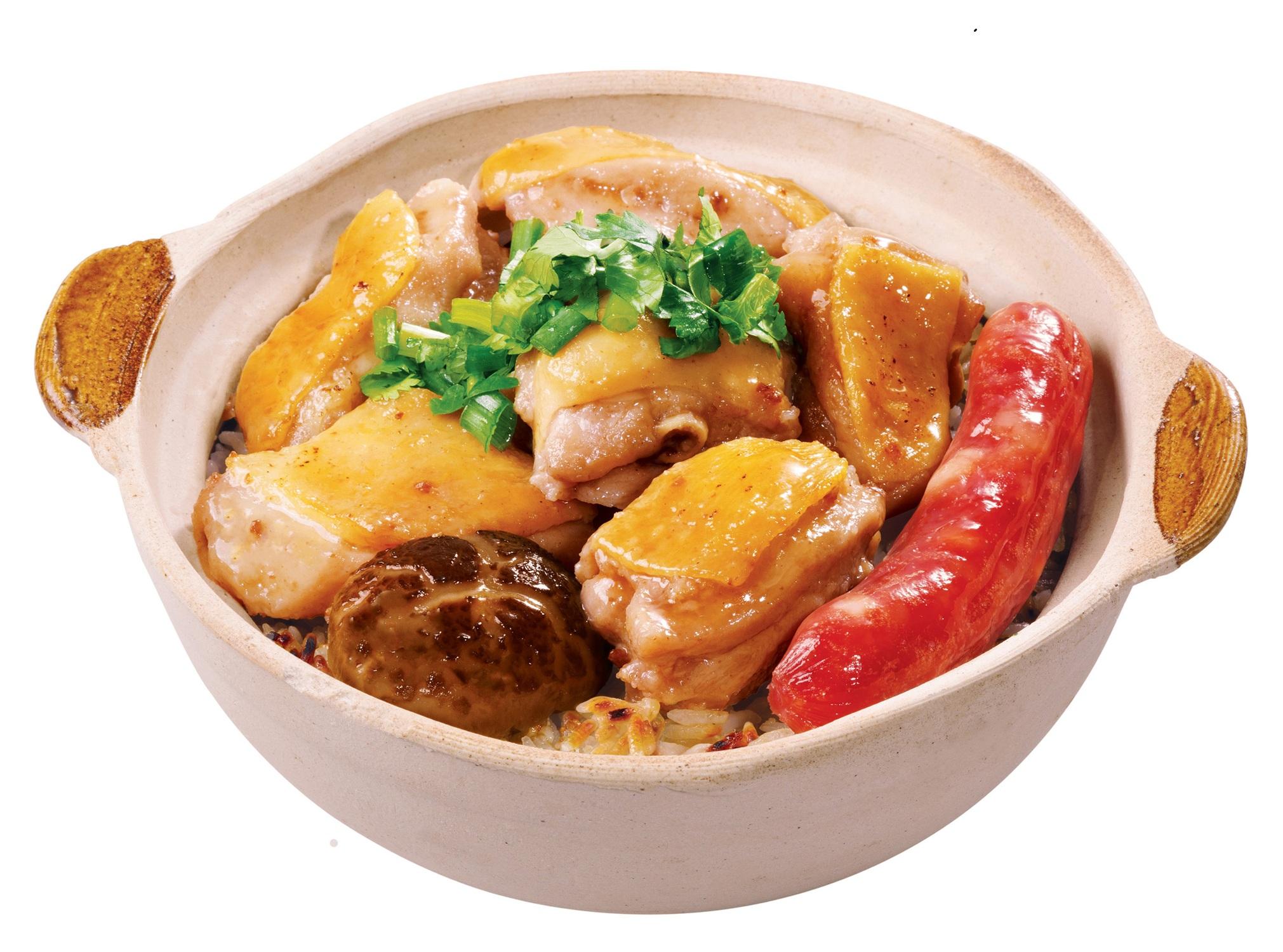 臘腸冬菇滑雞煲仔飯