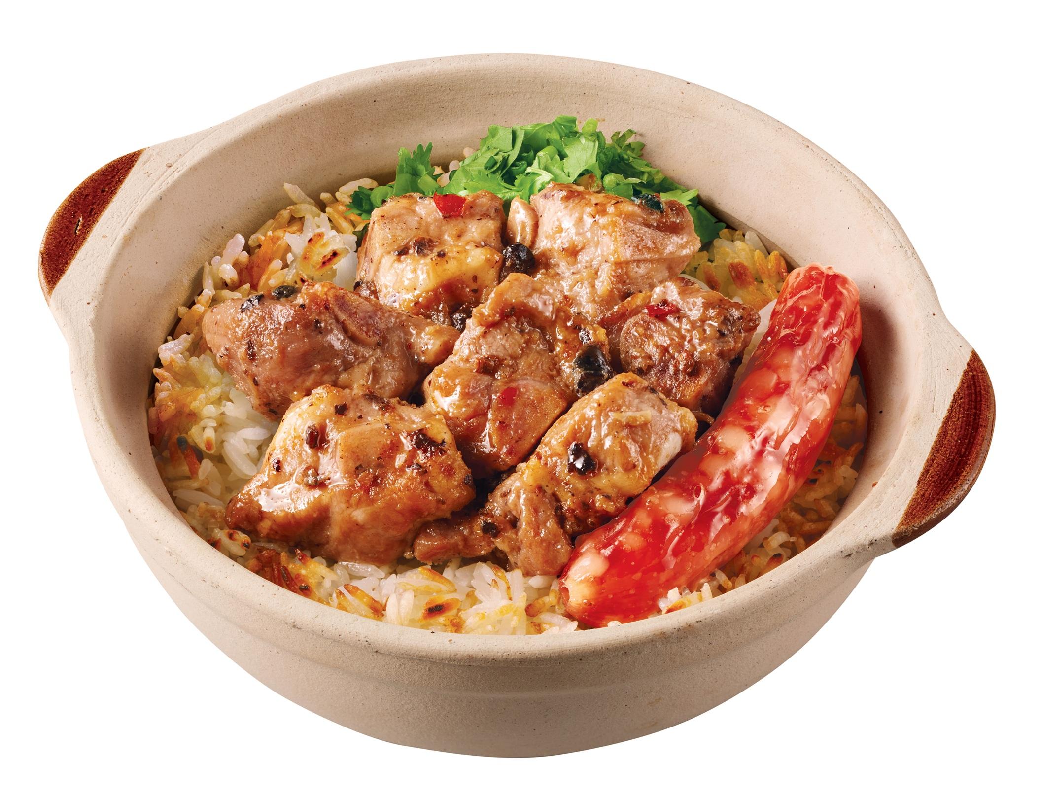 臘腸豉汁排骨煲仔飯