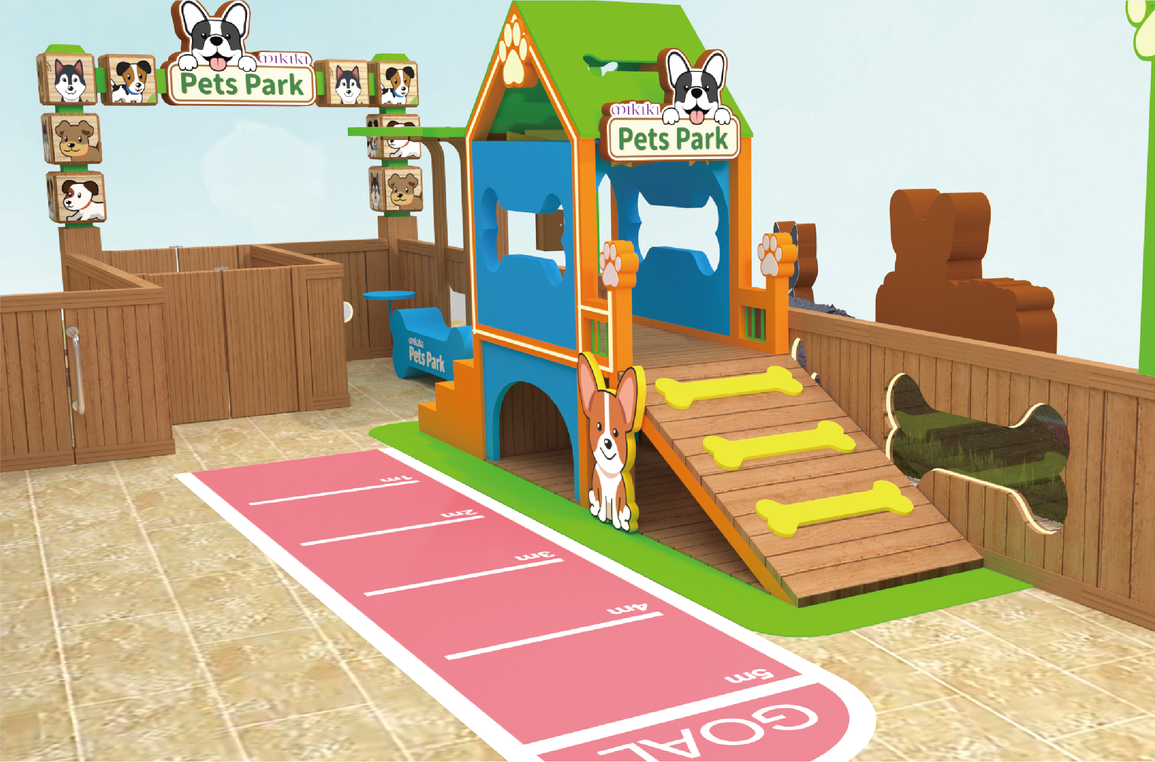 「寵物攀爬小屋」讓愛寵享受攀爬與滑行的雙重樂 趣,讓毛孩體驗衝刺快感!