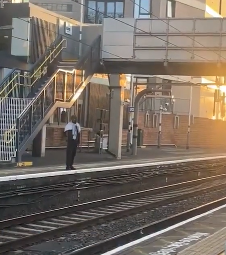 幾名青年「幫助」女事主撿回手機。(互聯網)