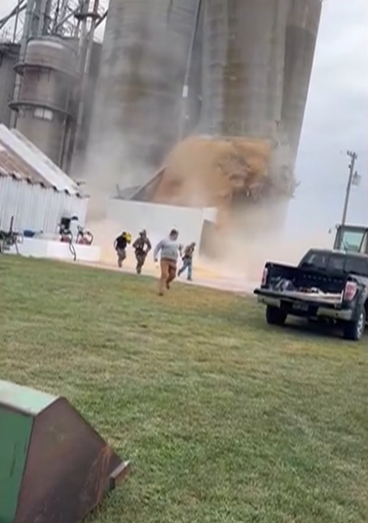 美國大豆倉庫突倒塌 網傳中國停購「塞爆」導致(有片)