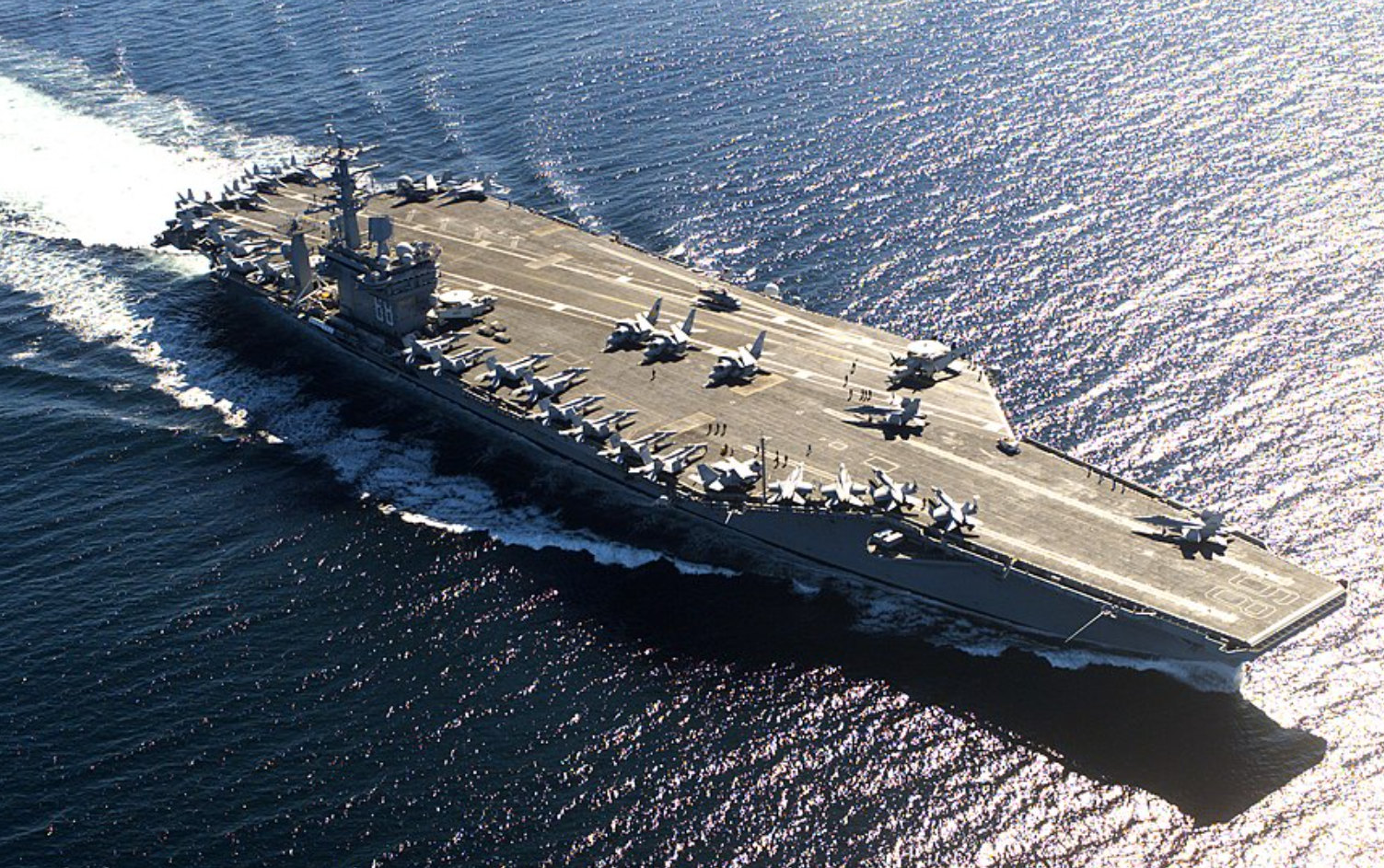 美軍尼米茲號航空母艦(網上圖片/資料圖片)