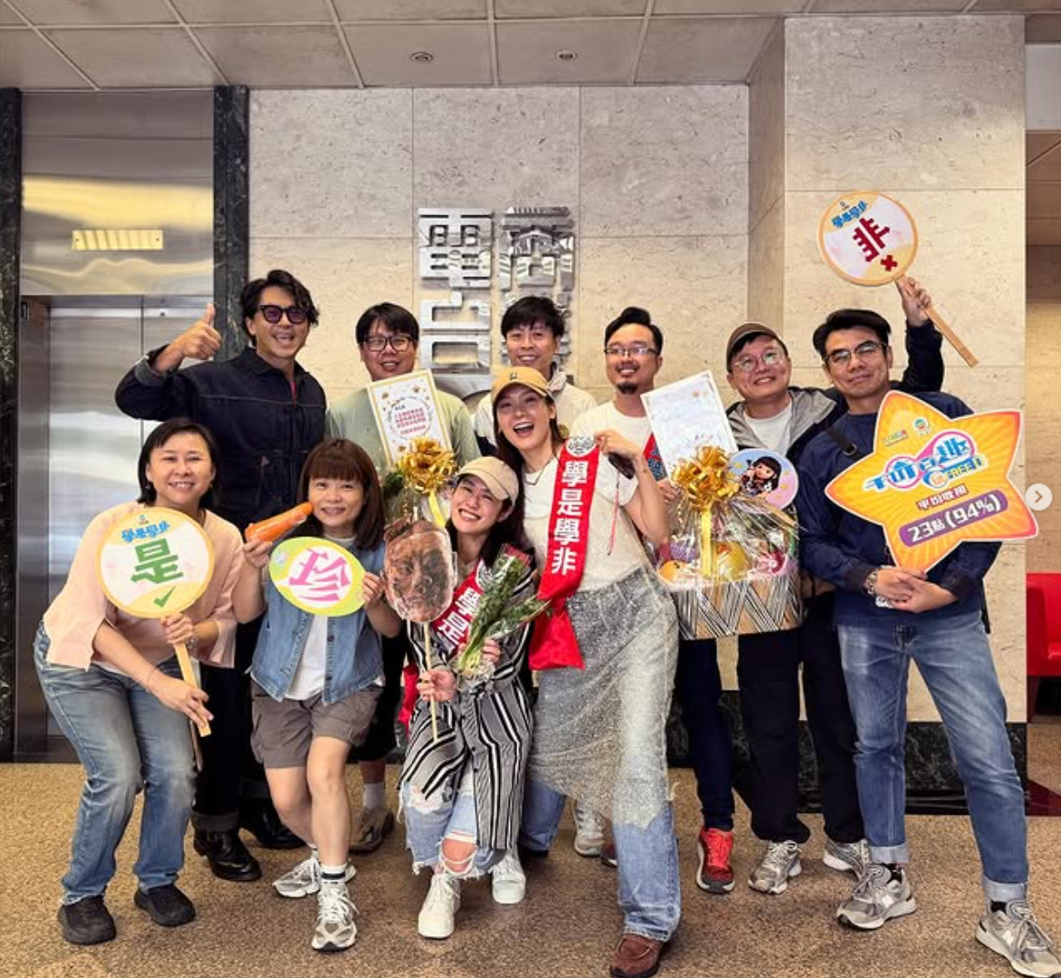 小儀昨日在商台獲大家歡送。