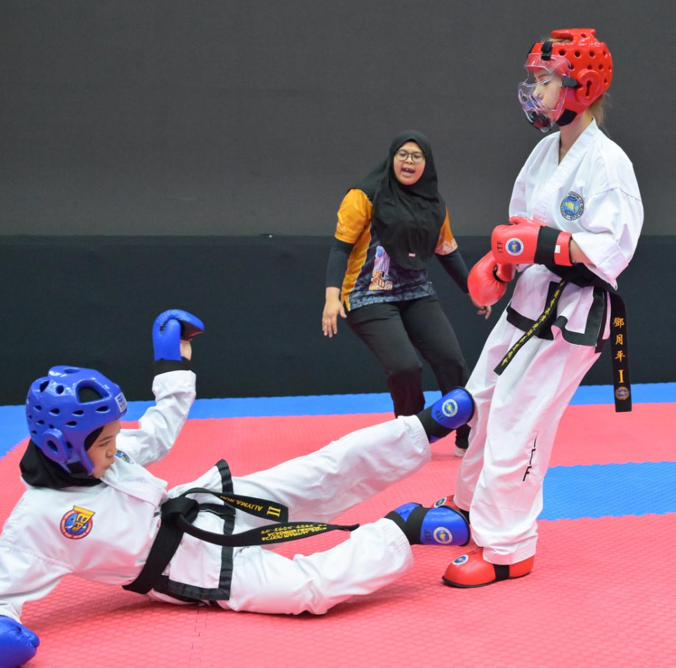 根據新聞稿稱鄧月平「代表香港出戰馬來西亞跆拳道比賽勇奪銅牌 為港爭光」,是由一個名為「中國香港傳統跆拳道總會」的組織帶隊,參加在馬來西亞布城舉行的第十一屆布城跆拳道挑戰賽2025。