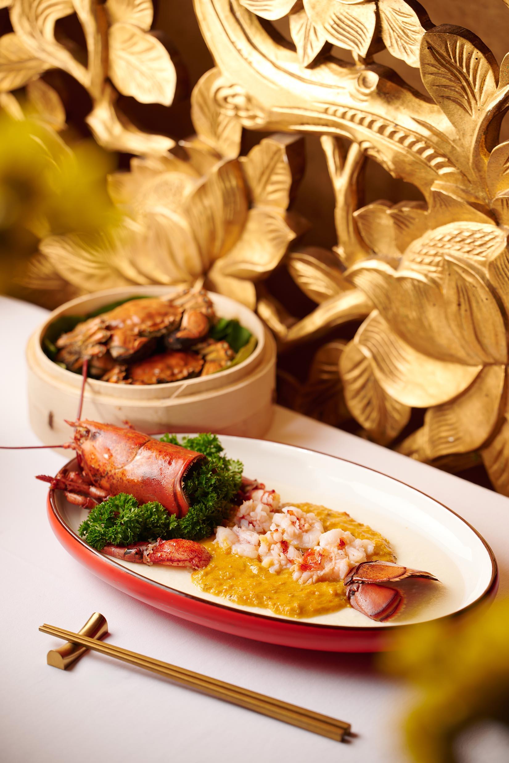 蟹粉乳酪蒸波士頓龍蝦